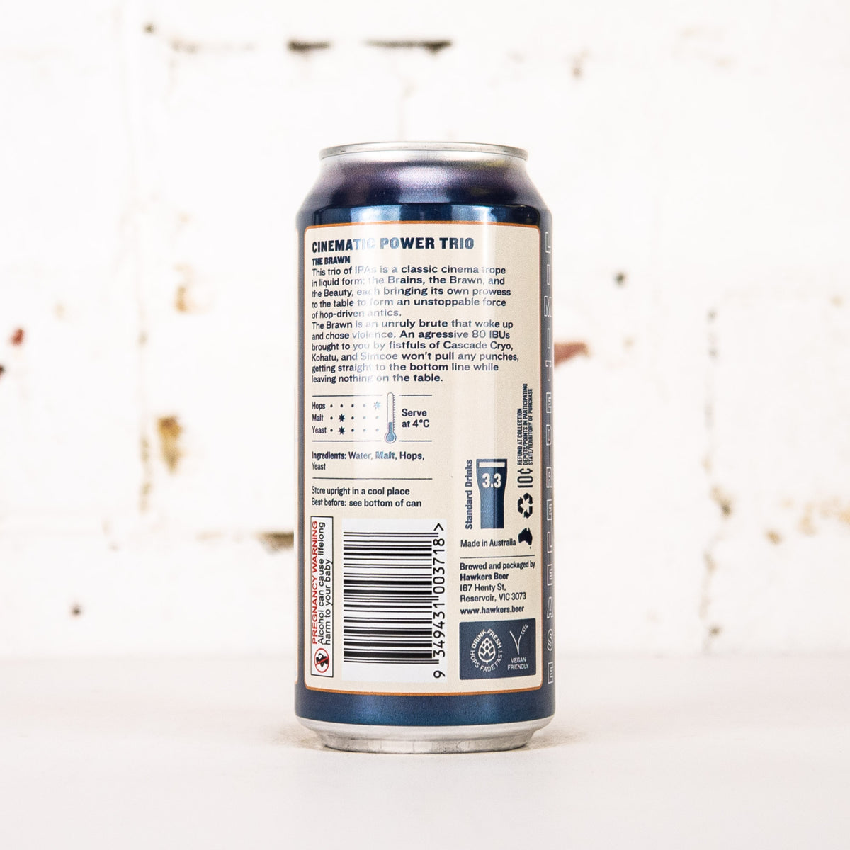 Hawkers - Cinematic Power Trio: The Brawn Double West Coast IPA