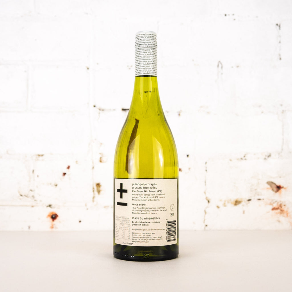 Plus & Minus - Non Alc Pinot Grigio 750ml