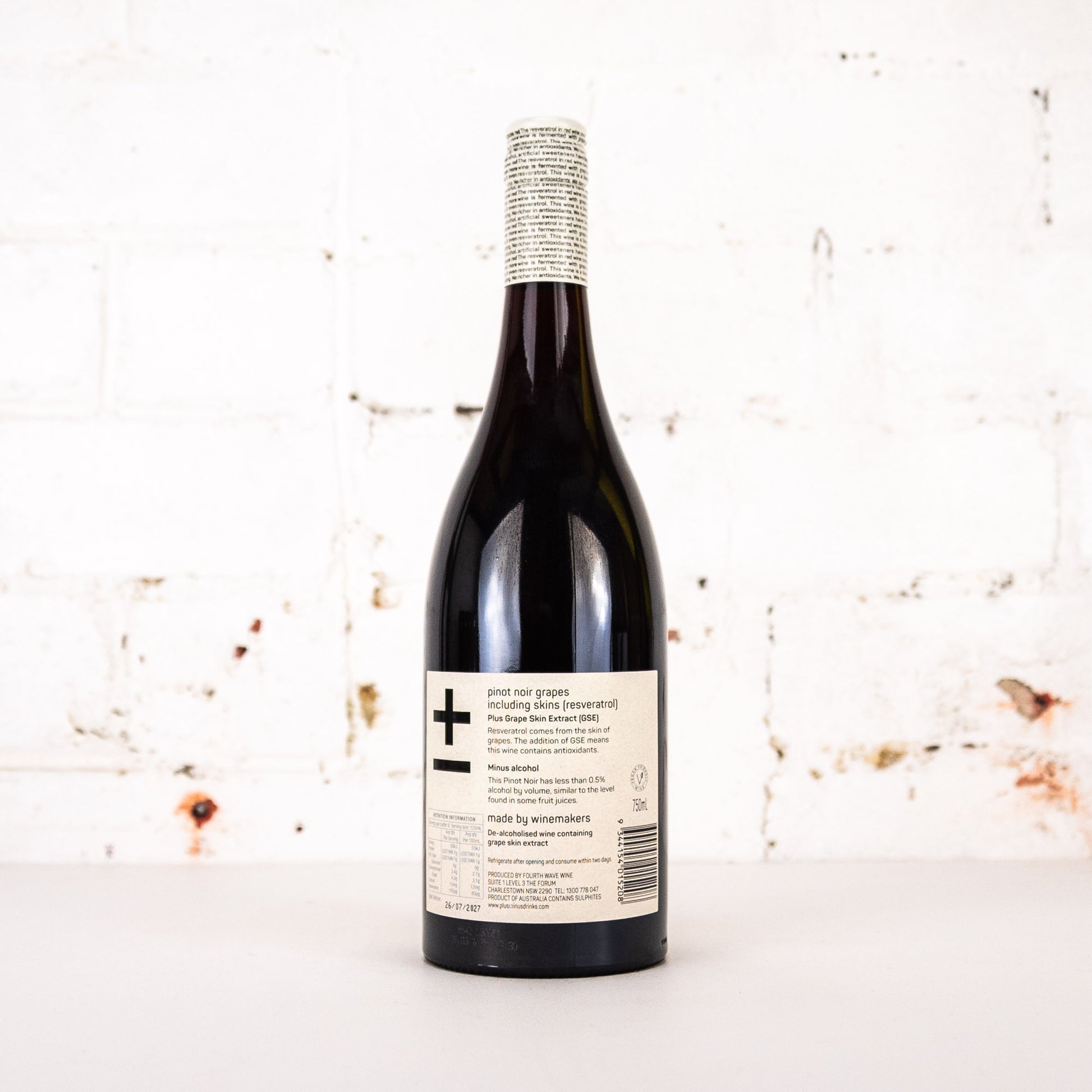 Plus & Minus - Non Alc Pinot Noir 750ml