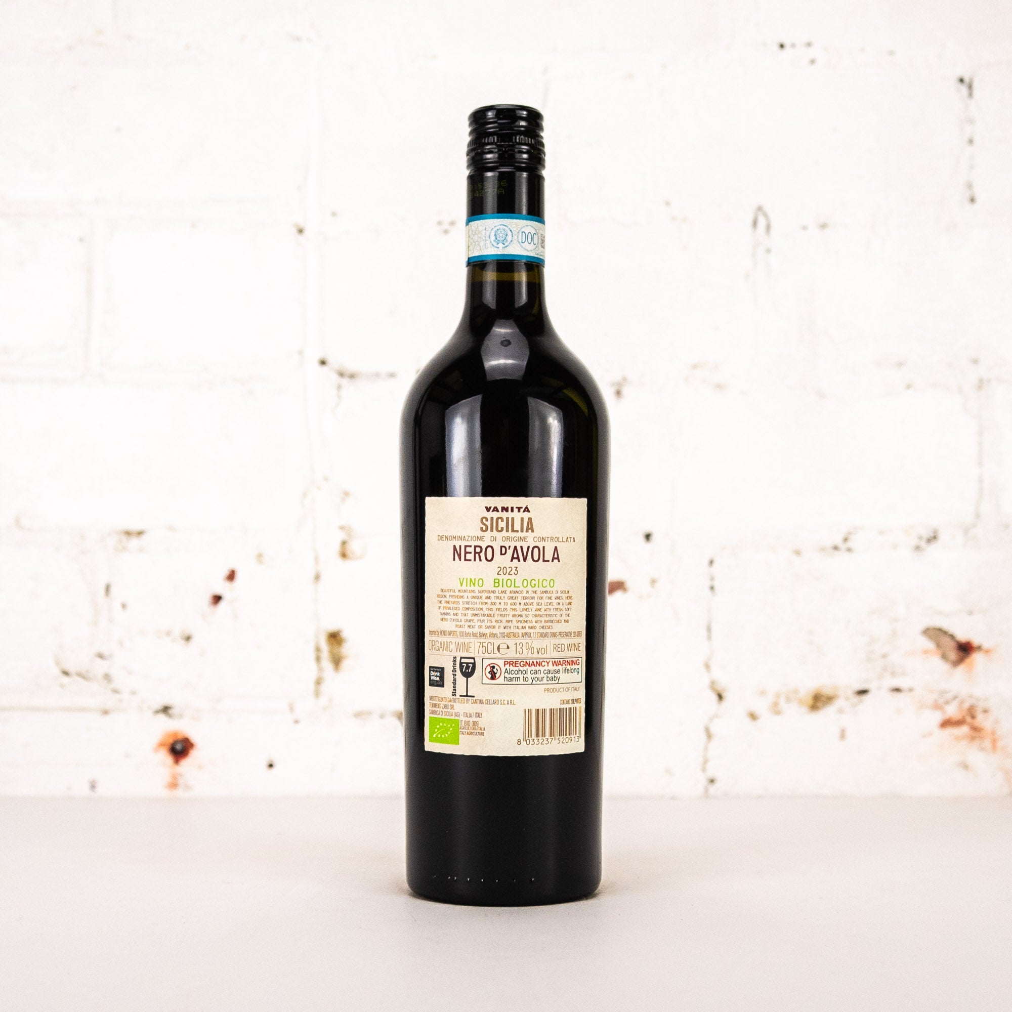 Vanita - Organico Nero D'Avola 750ml