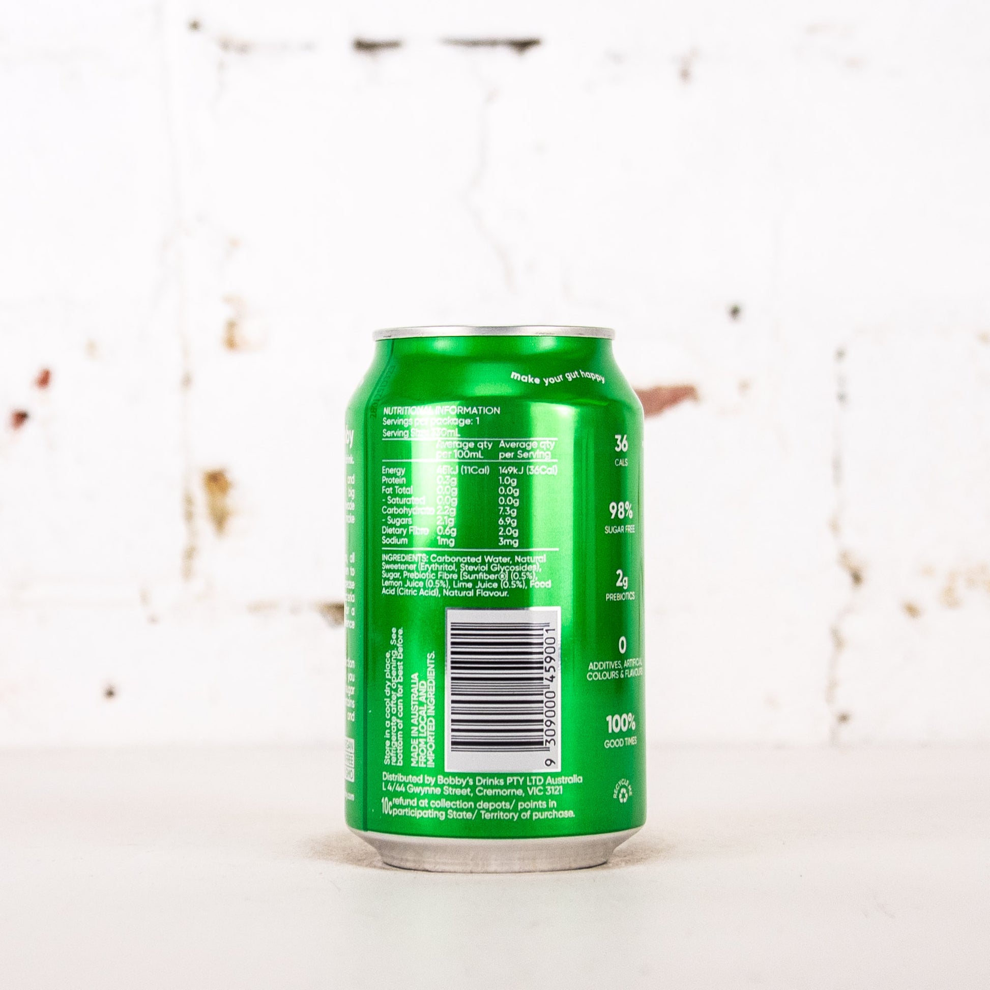 Bobby - Lemon Lime Prebiotic Soft Drink