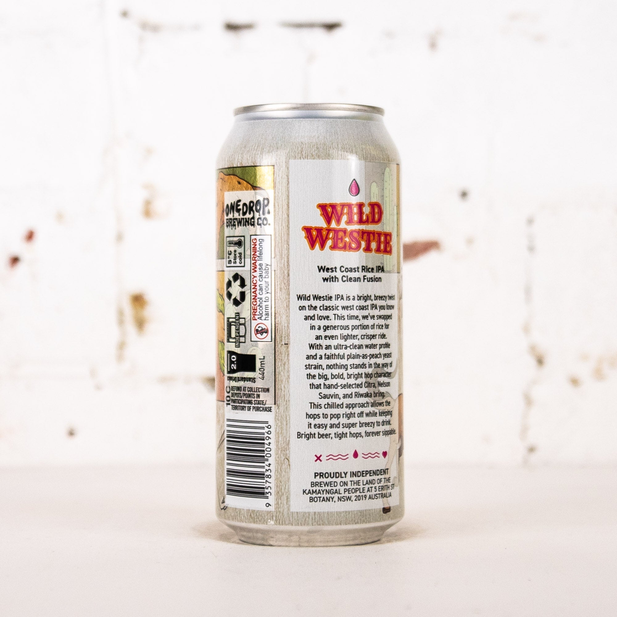 One Drop - Wild Westie West Coast Rice IPA