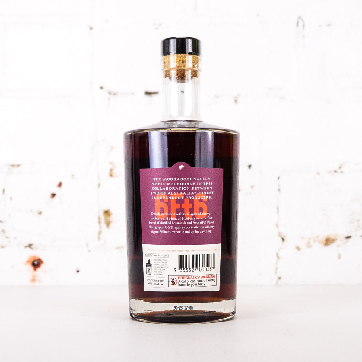 Patient Wolf x 6ft6 - Pinot Noir Gin 700ml