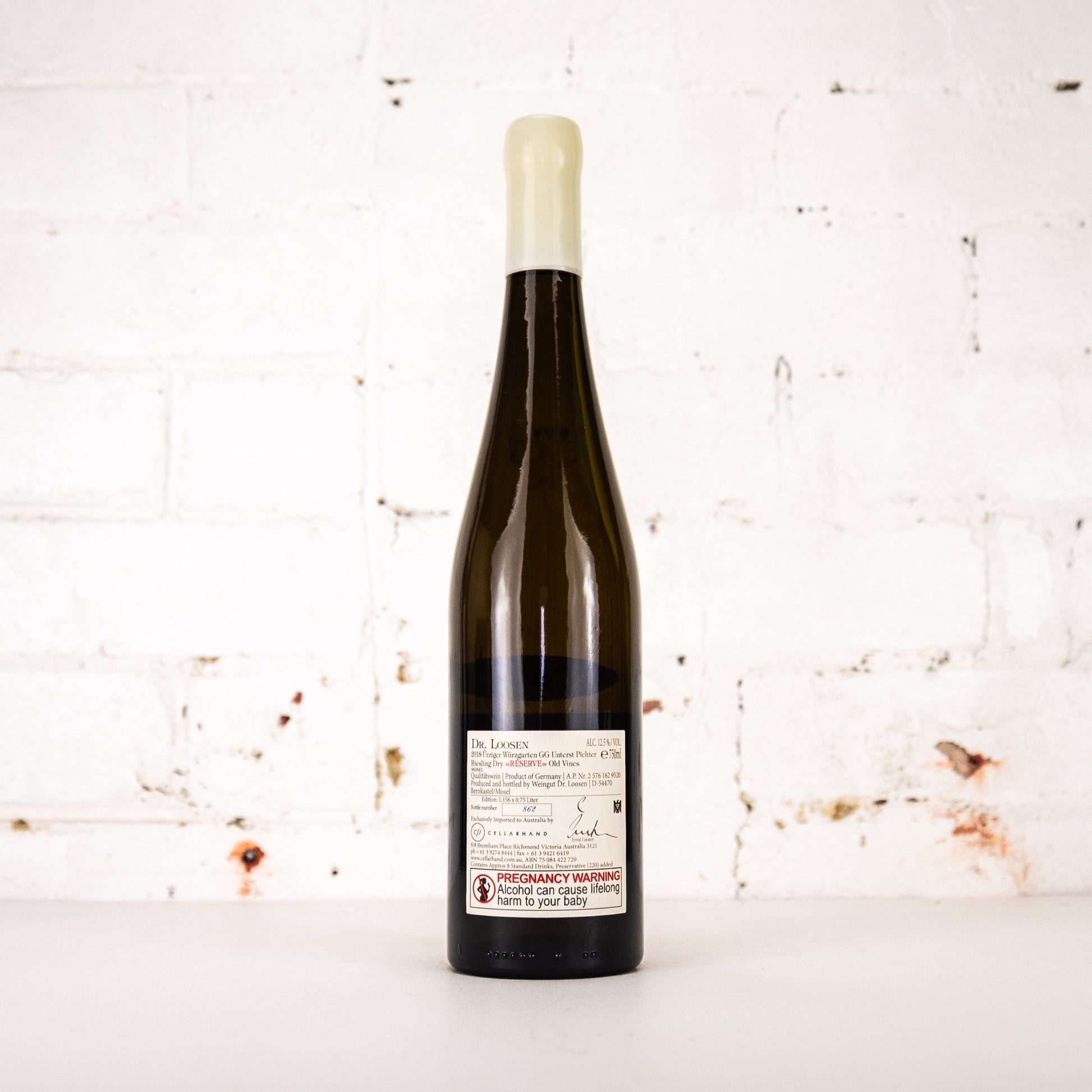 Dr Loosen - Urziger Wurzgarten Unterst Pichter GG Reserve Riesling 2018 750ml