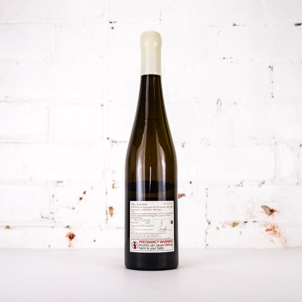 Dr Loosen - Wehlener Sonnenuhr Im Laychen GG Reserve Riesling 2018 750ml