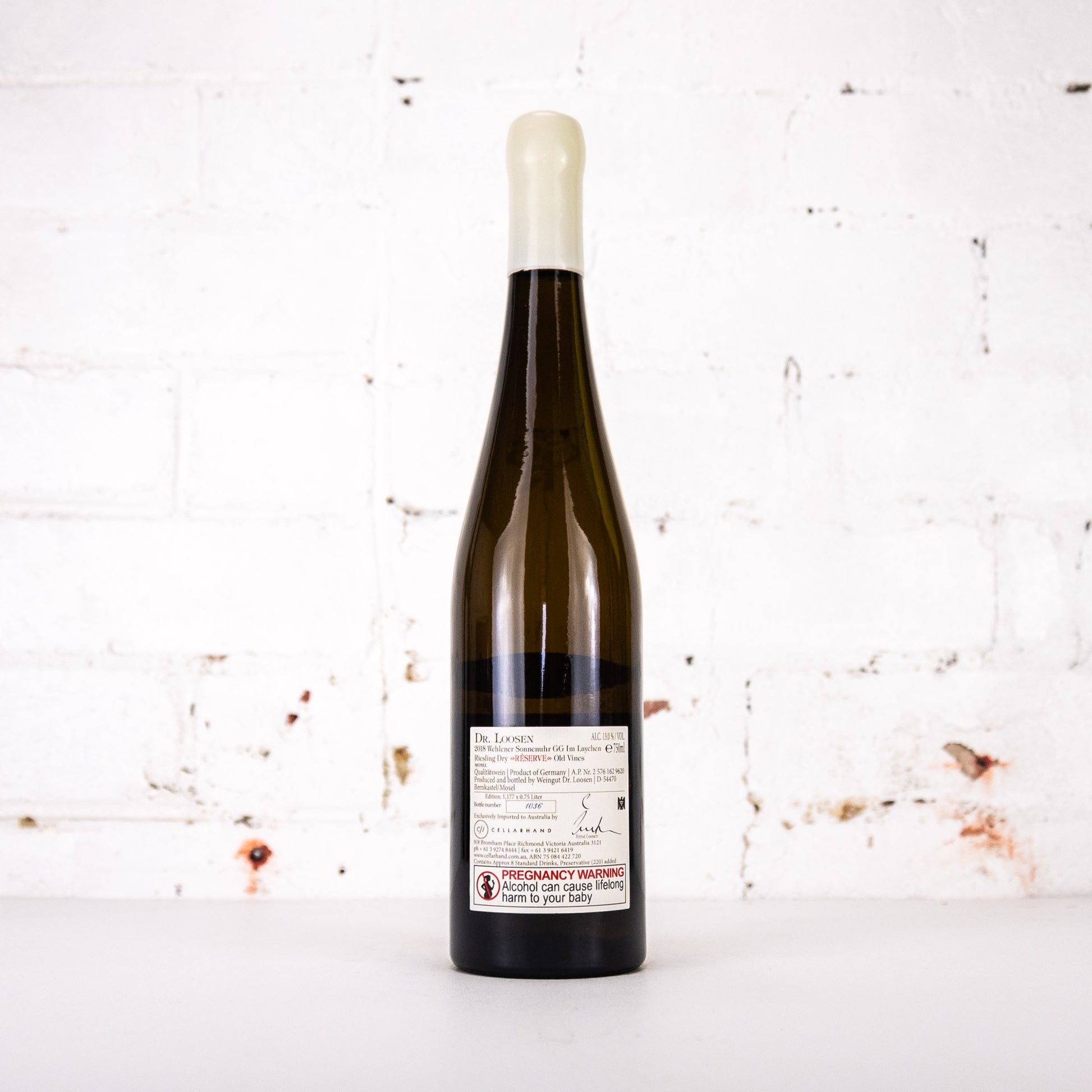Dr Loosen - Wehlener Sonnenuhr Im Laychen GG Reserve Riesling 2018 750ml