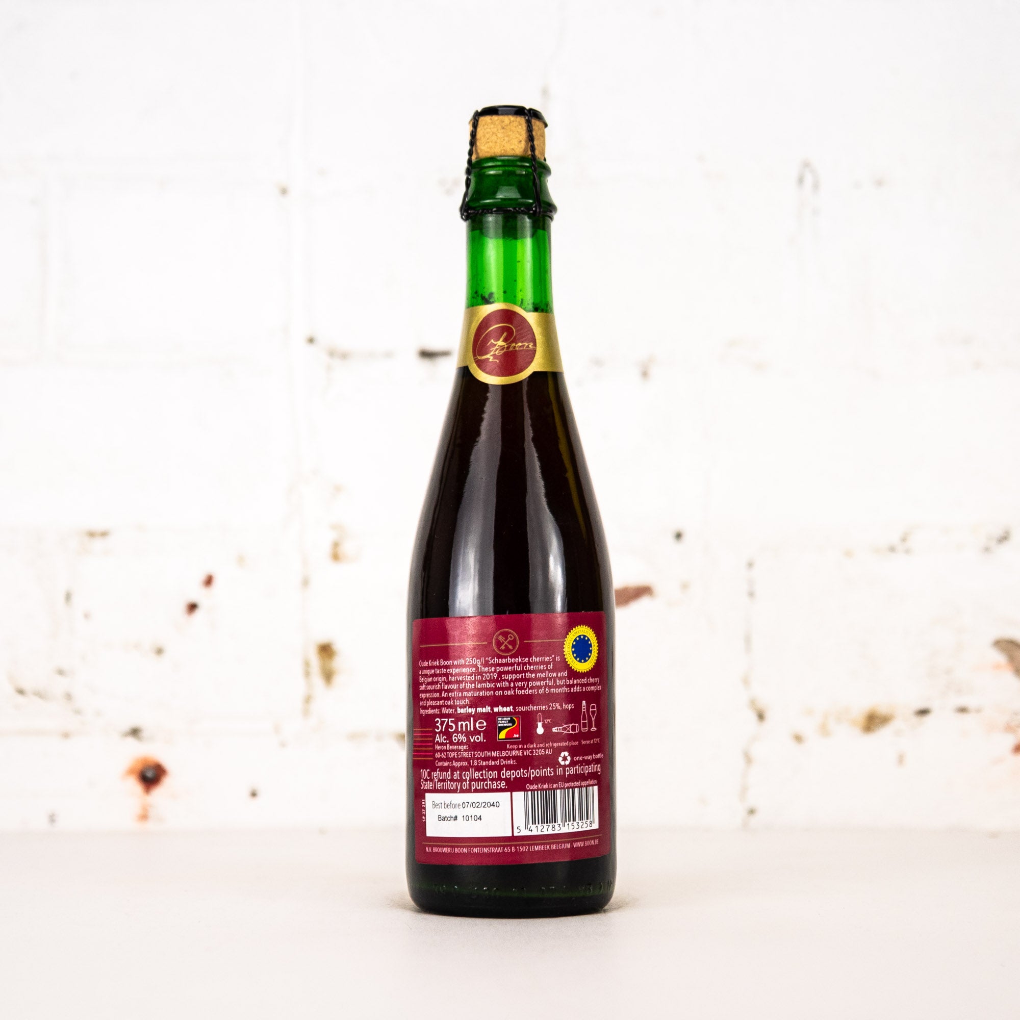 Boon - Oude Schaarbeekse Kriek 2019 375ml