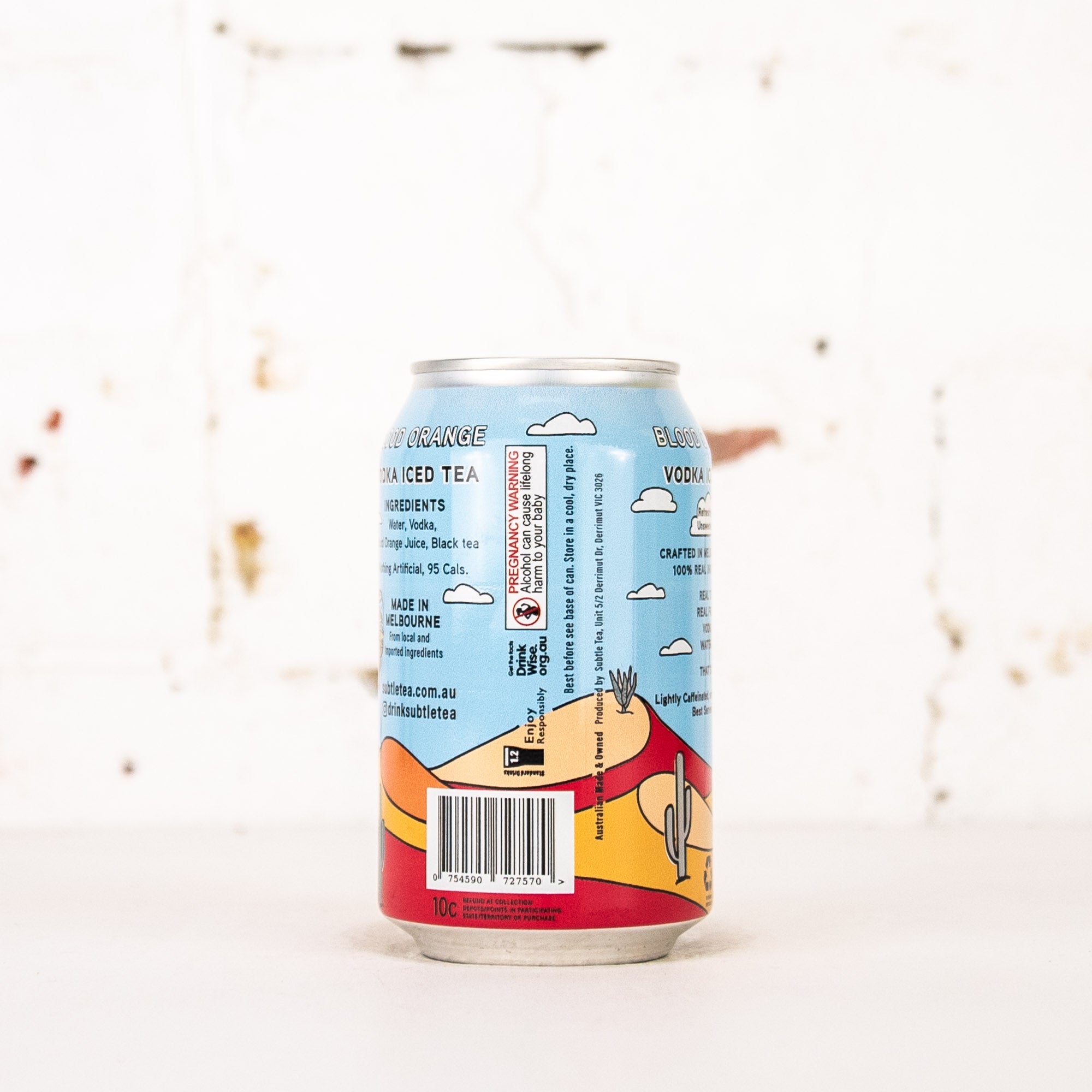 Subtle Tea - Blood Orange Vodka Iced Tea