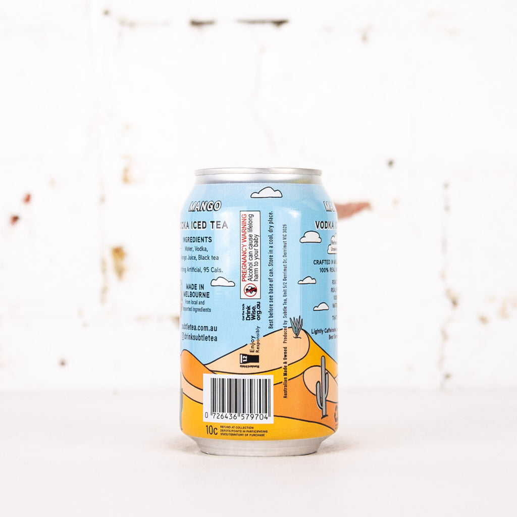 Subtle Tea - Mango Vodka Iced Tea