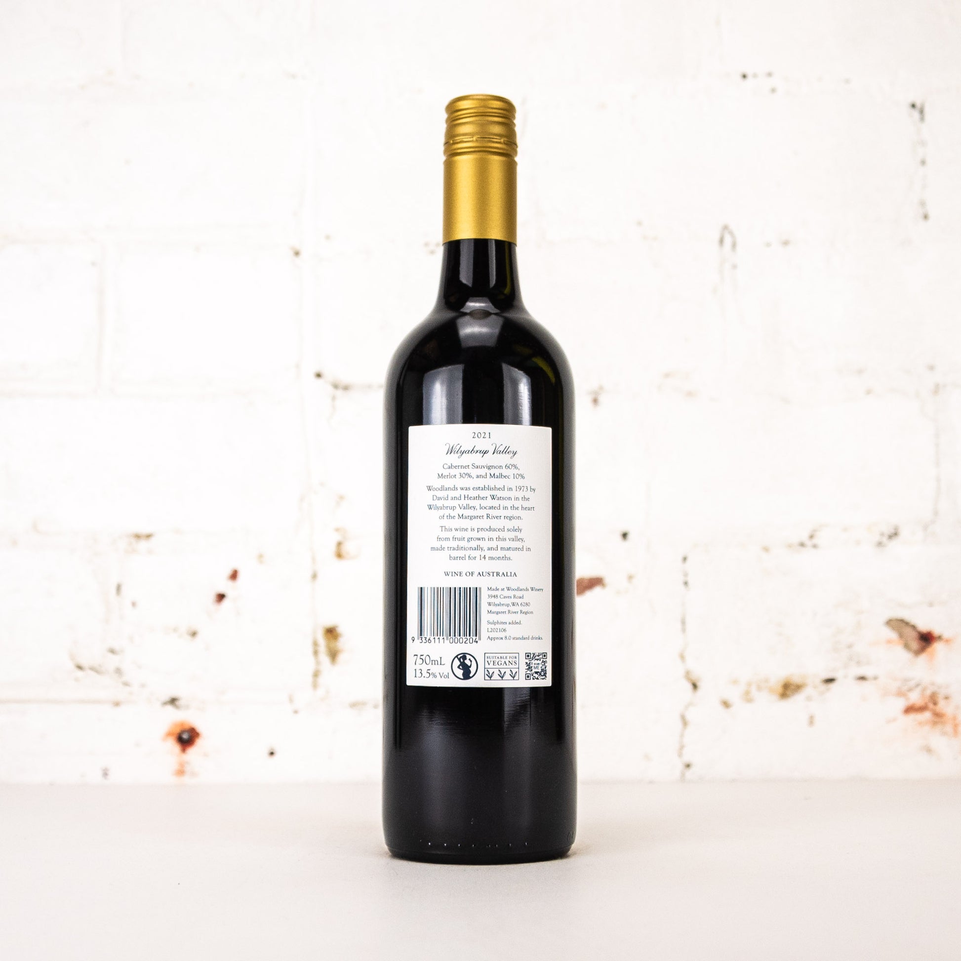 Woodlands - Wilyabrup Cabernet Sauvignon Merlot 2021 750ml