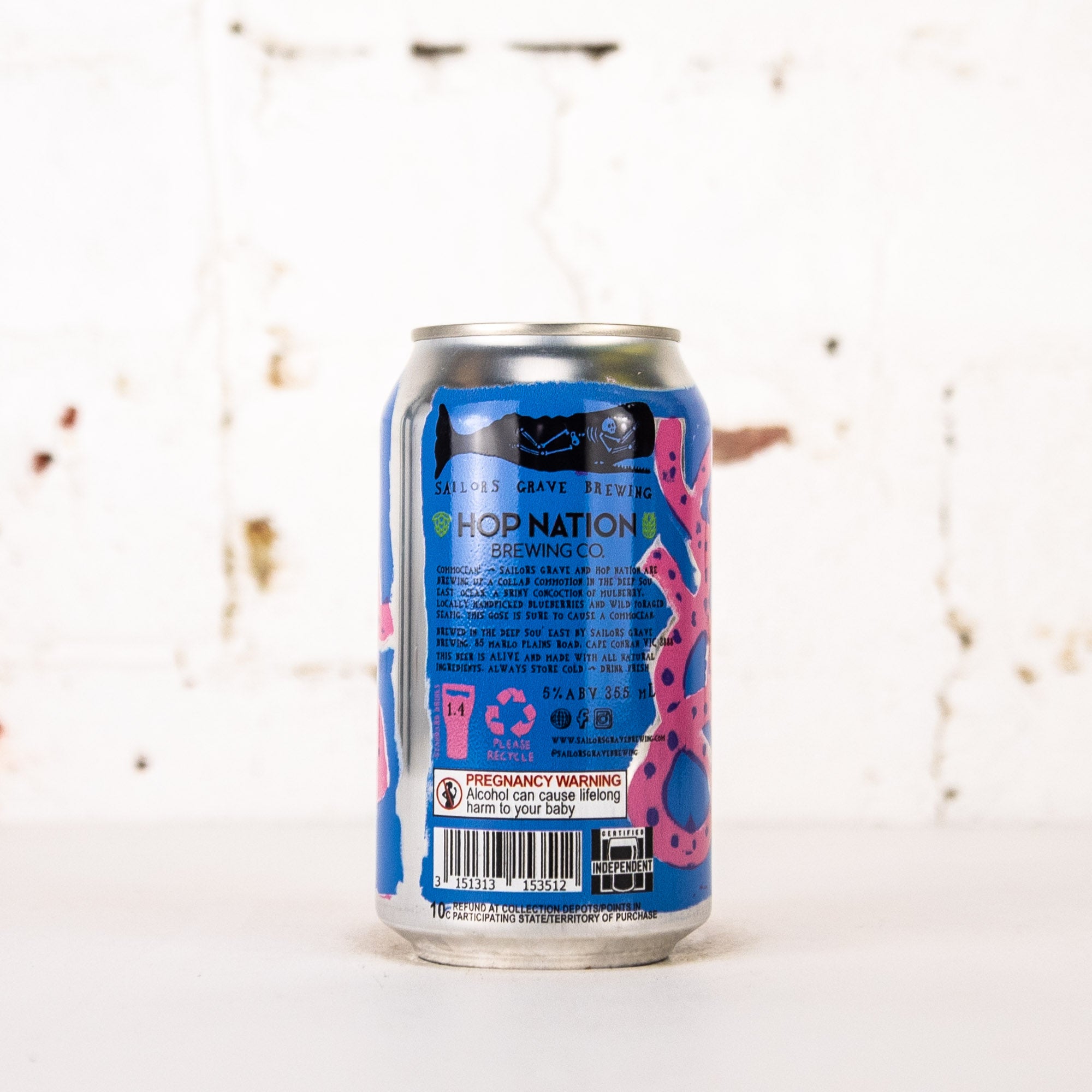 Sailors Grave x Hop Nation - 'Commocean' Mulberry, Blueberry & Sea Fig Gose