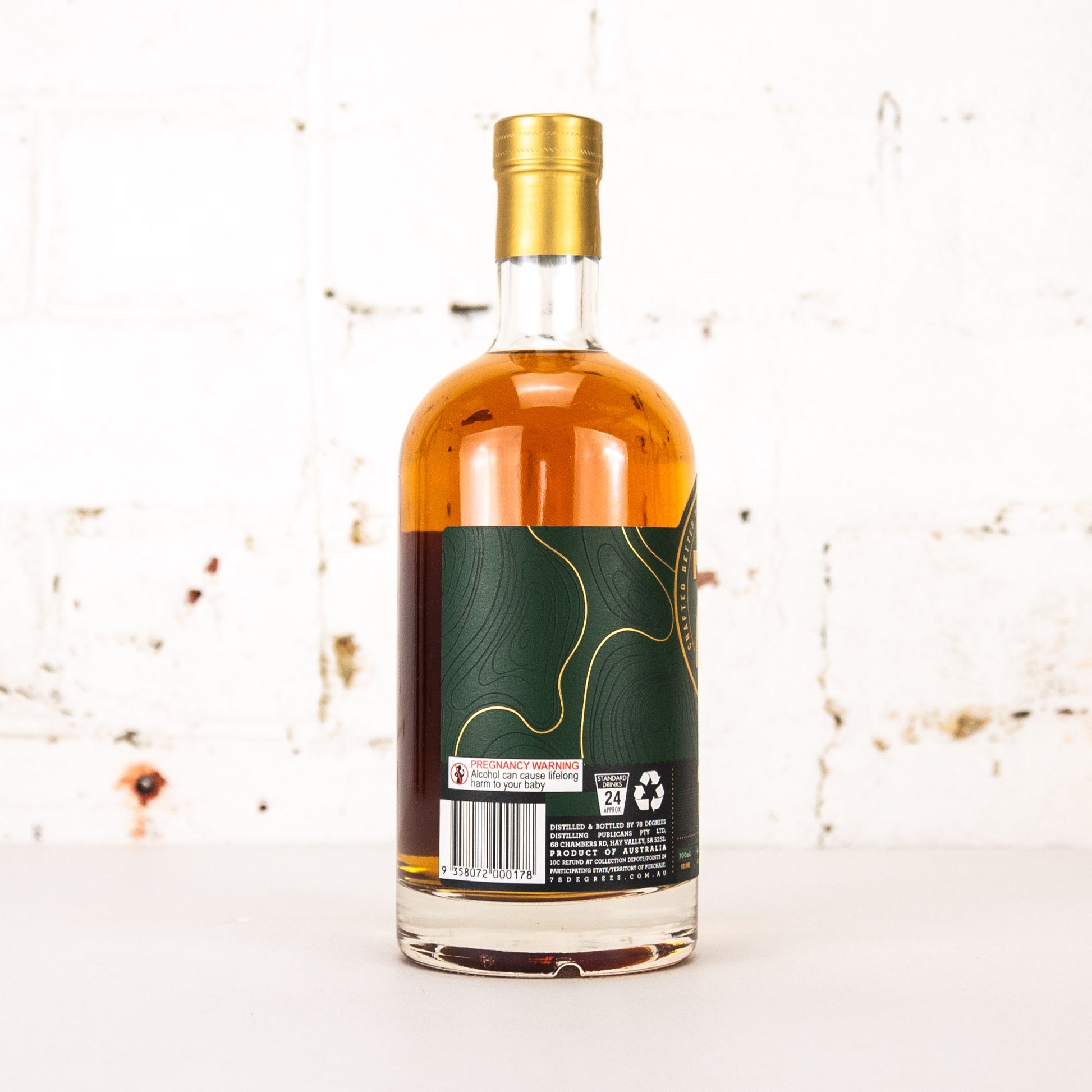 78 Degrees - Australian Whiskey 700ml