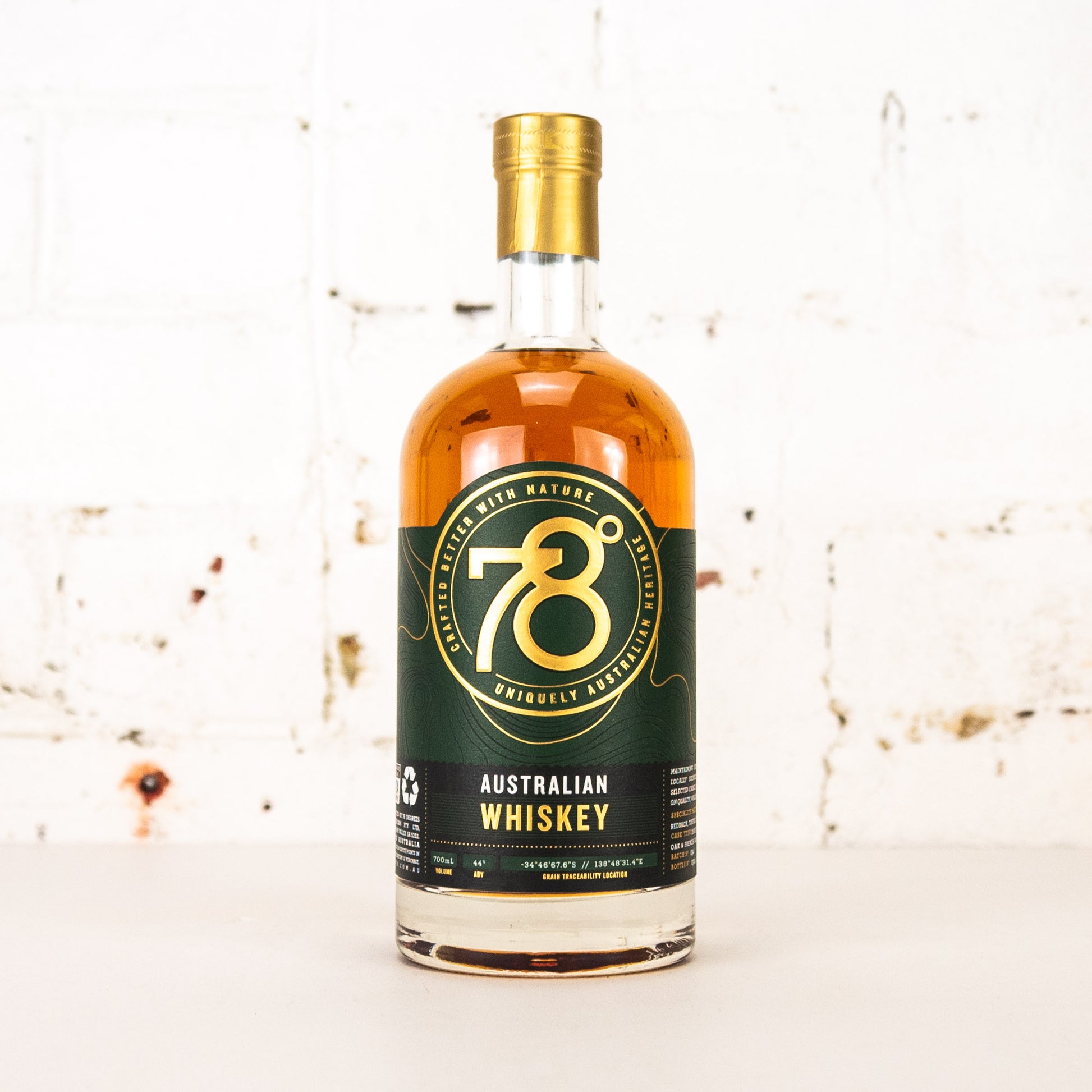 78 Degrees - Australian Whiskey 700ml