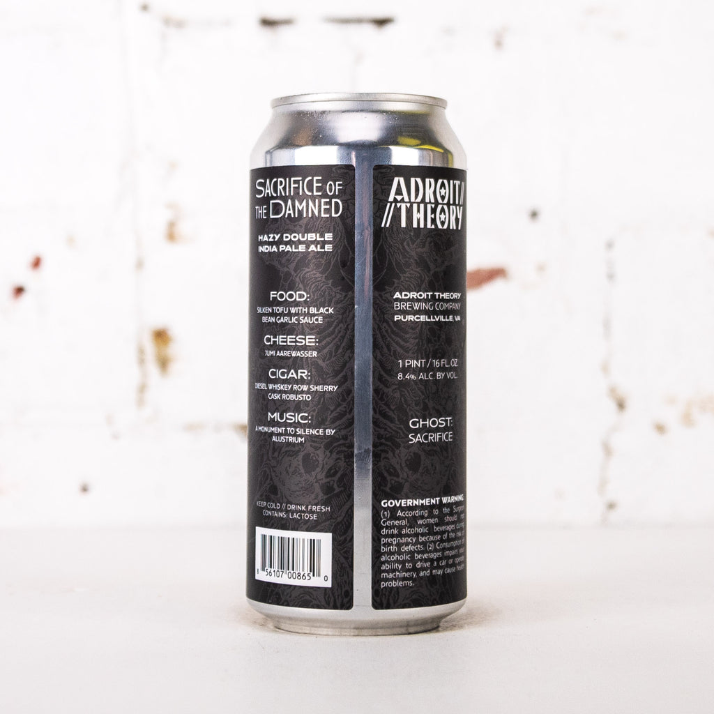 Adroit Theory - Sacrifice Of The Damned Hazy Double IPA