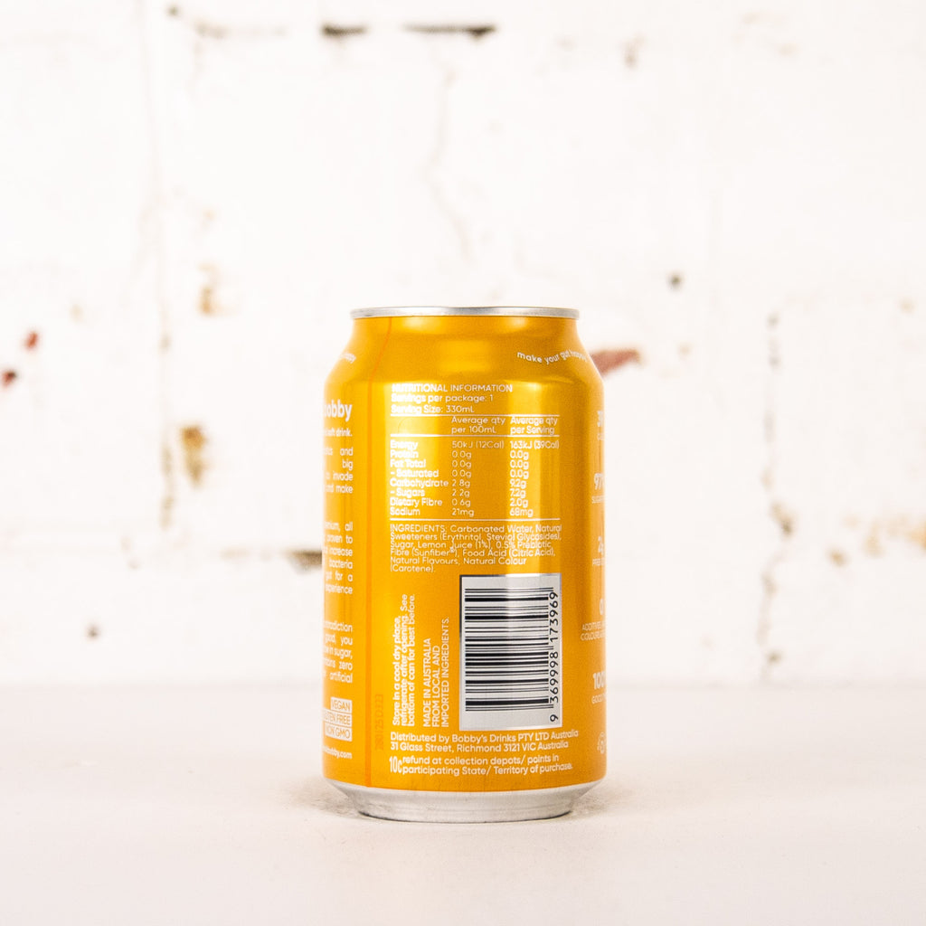 Bobby - Lemon Prebiotic Soft Drink