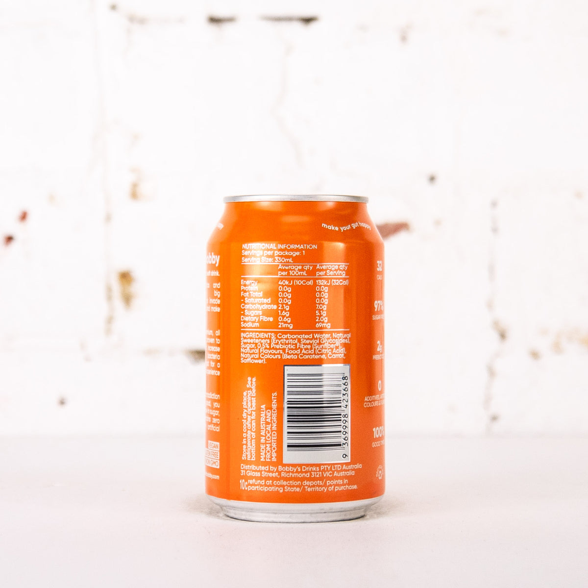 Bobby - Orange Prebiotic Soft Drink