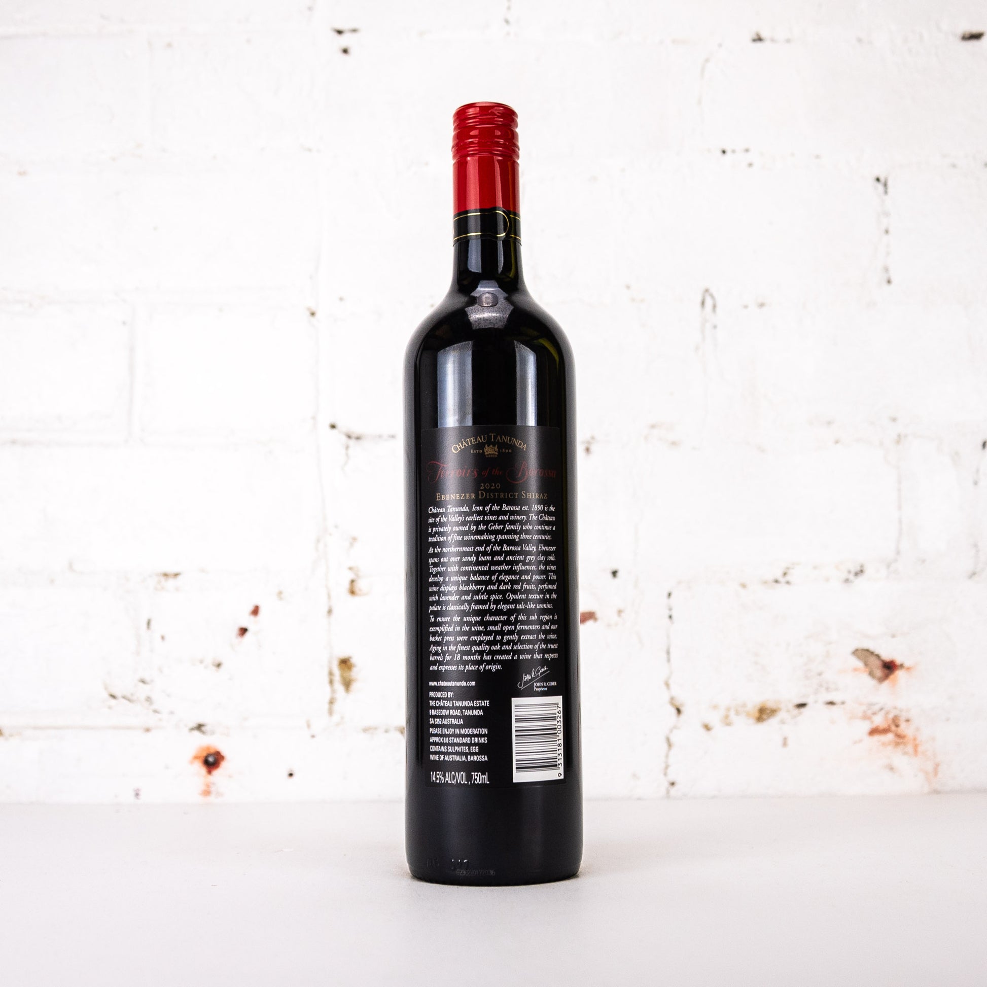Chateau Tanunda - Terroirs of the Barossa 'Ebenezer District' Shiraz 2020 750ml