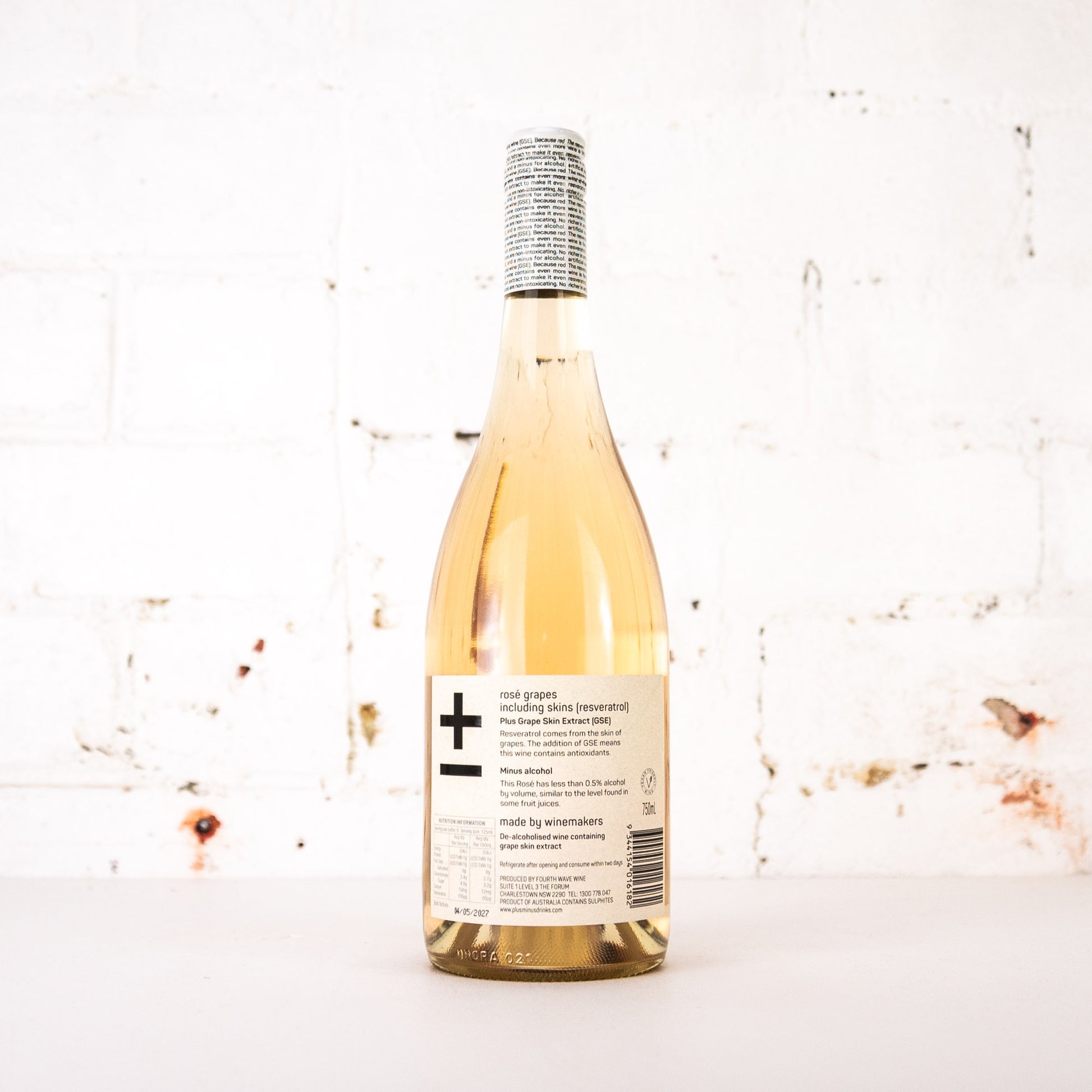 Plus & Minus - Non Alc Rose 750ml