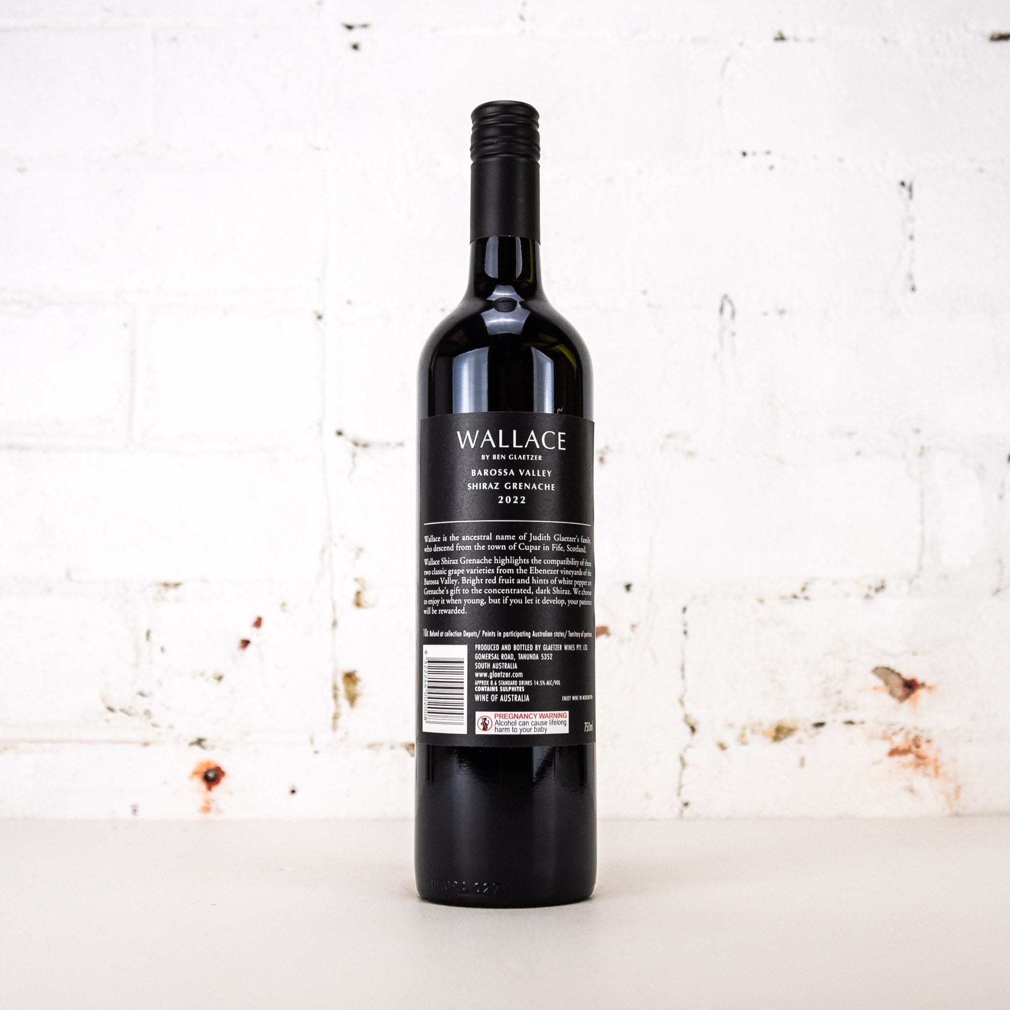 Glaetzer - Wallace Shiraz Grenache 750ml