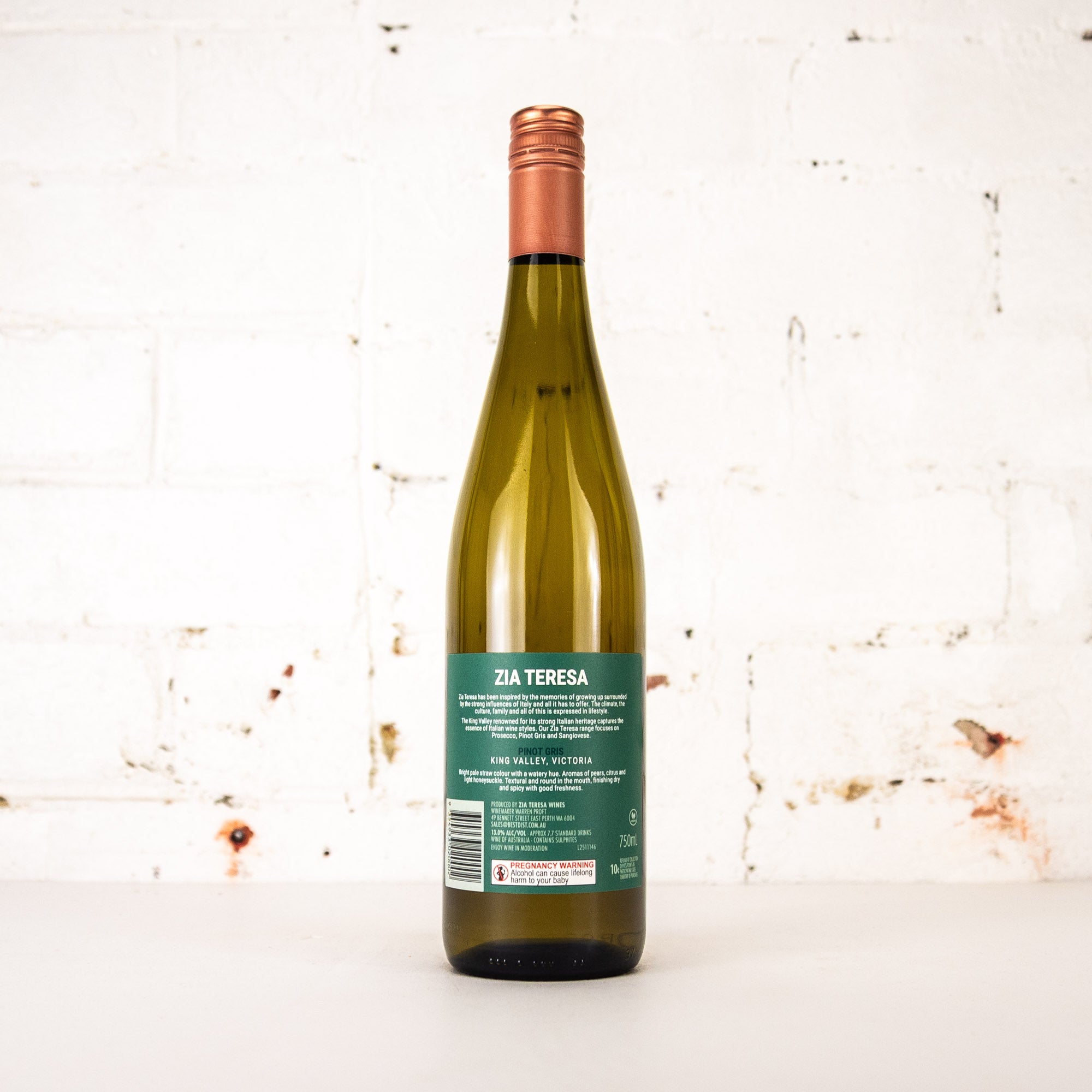 Zia Teresa - Pinot Gris 750ml
