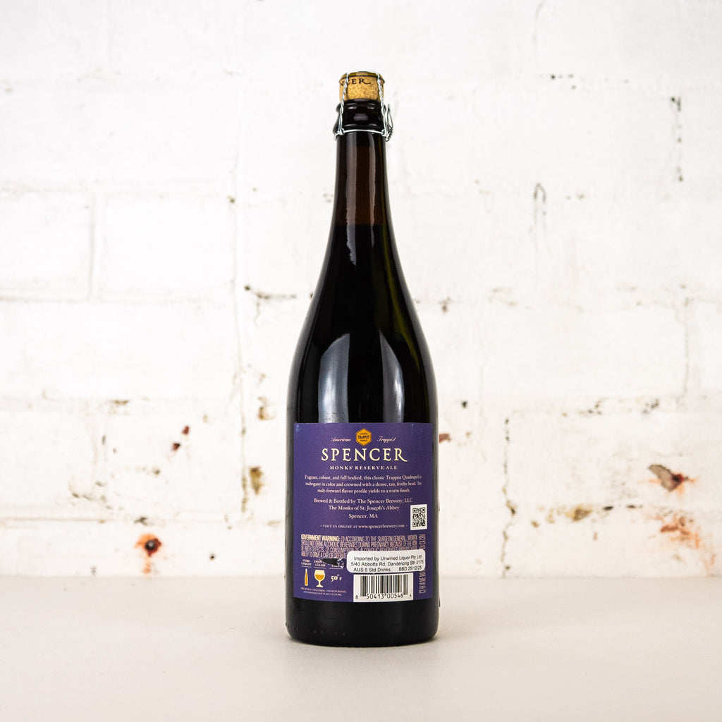 Spencer - Monks' Reserve Ale Trappist Quadrupel 750ml