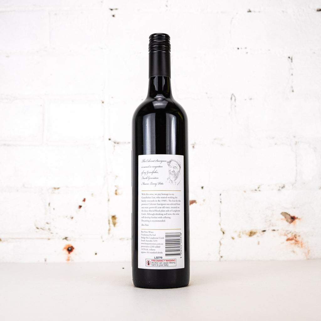 Ben Potts - Lenny's Block Cabernet Sauvignon 2021 750ml