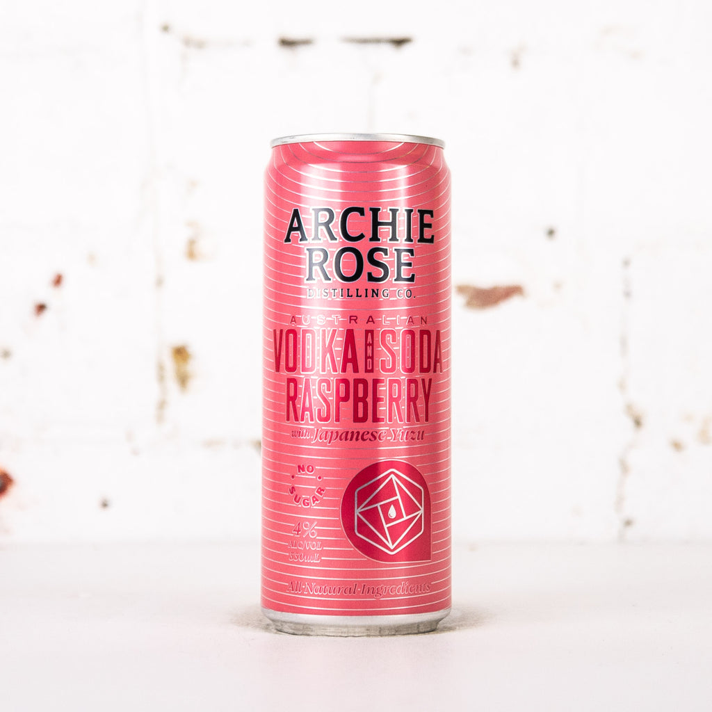 Archie Rose Raspberry Archie Rose - Vodka & Soda Raspberry With Japanese Yuzu – Carwyn Cellars