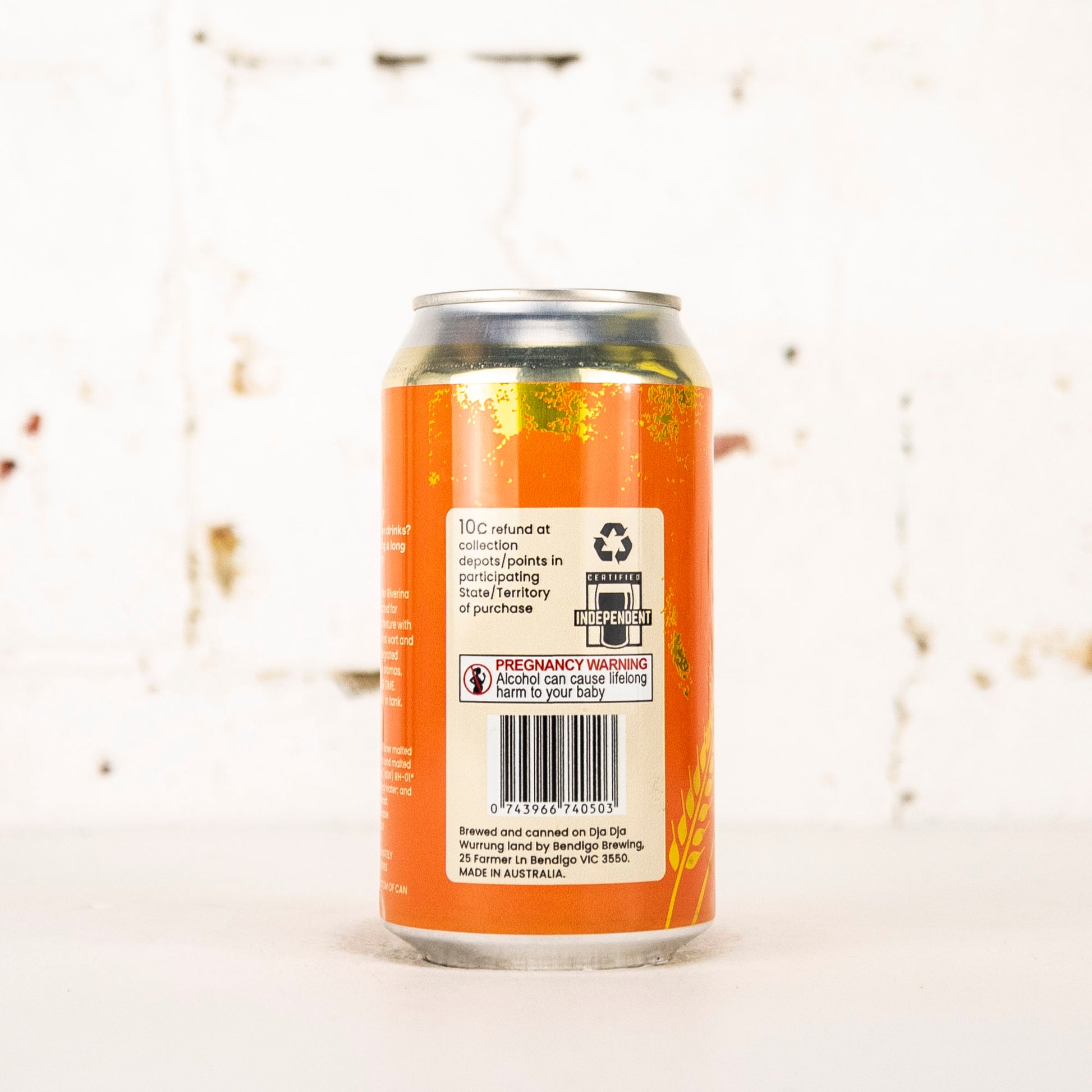 Bendigo Brewing - Long Time Lager Natural Pils