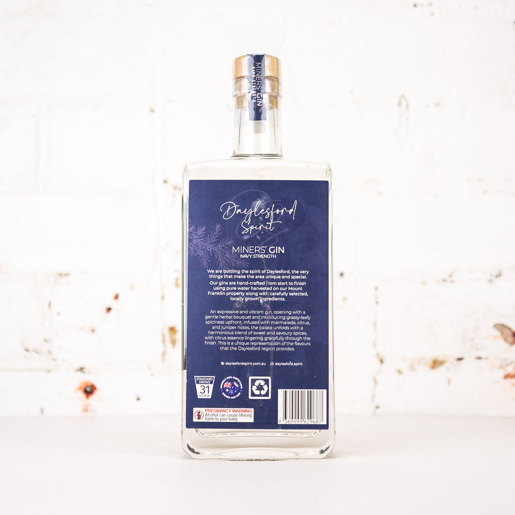 Daylesford Spirit - Miner's Gin Navy Strength 700ml