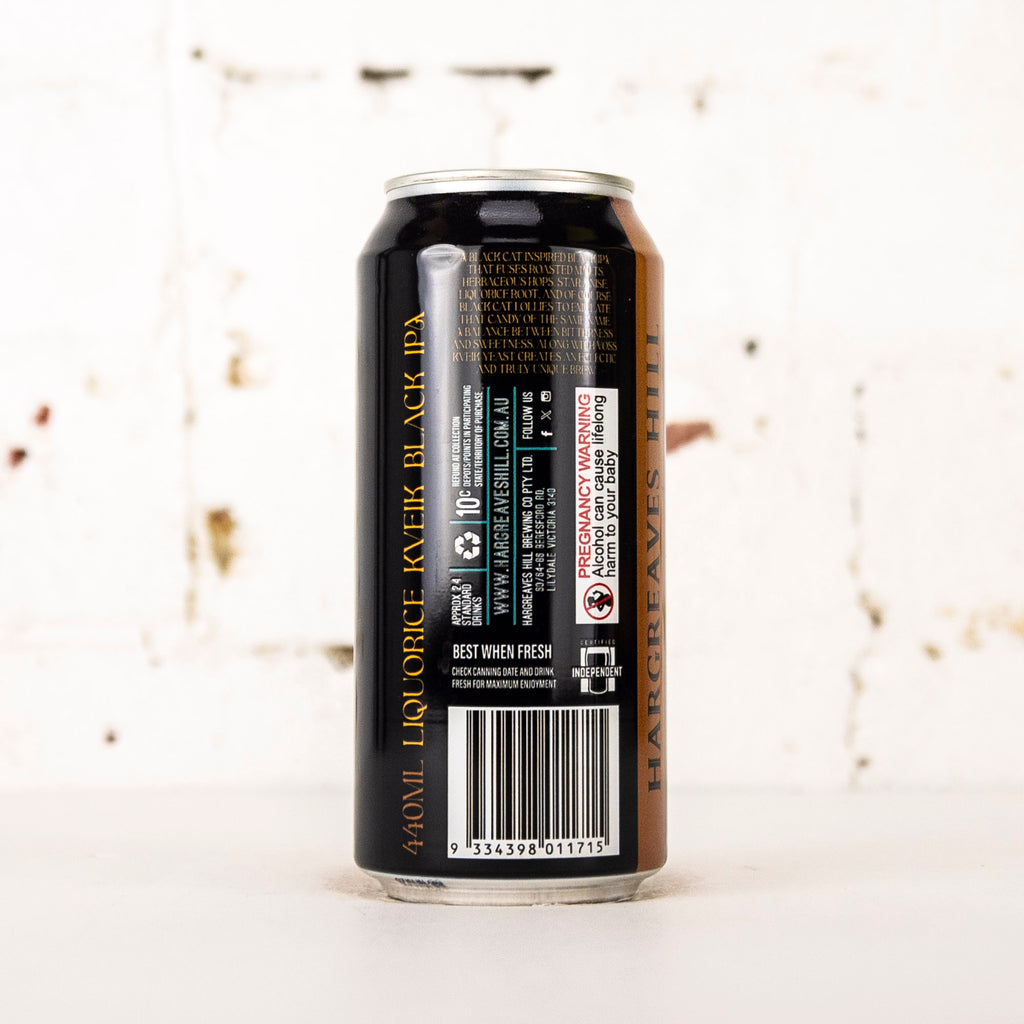 Hargreaves Hill - Black Cat Liquorice Kveik Black IPA
