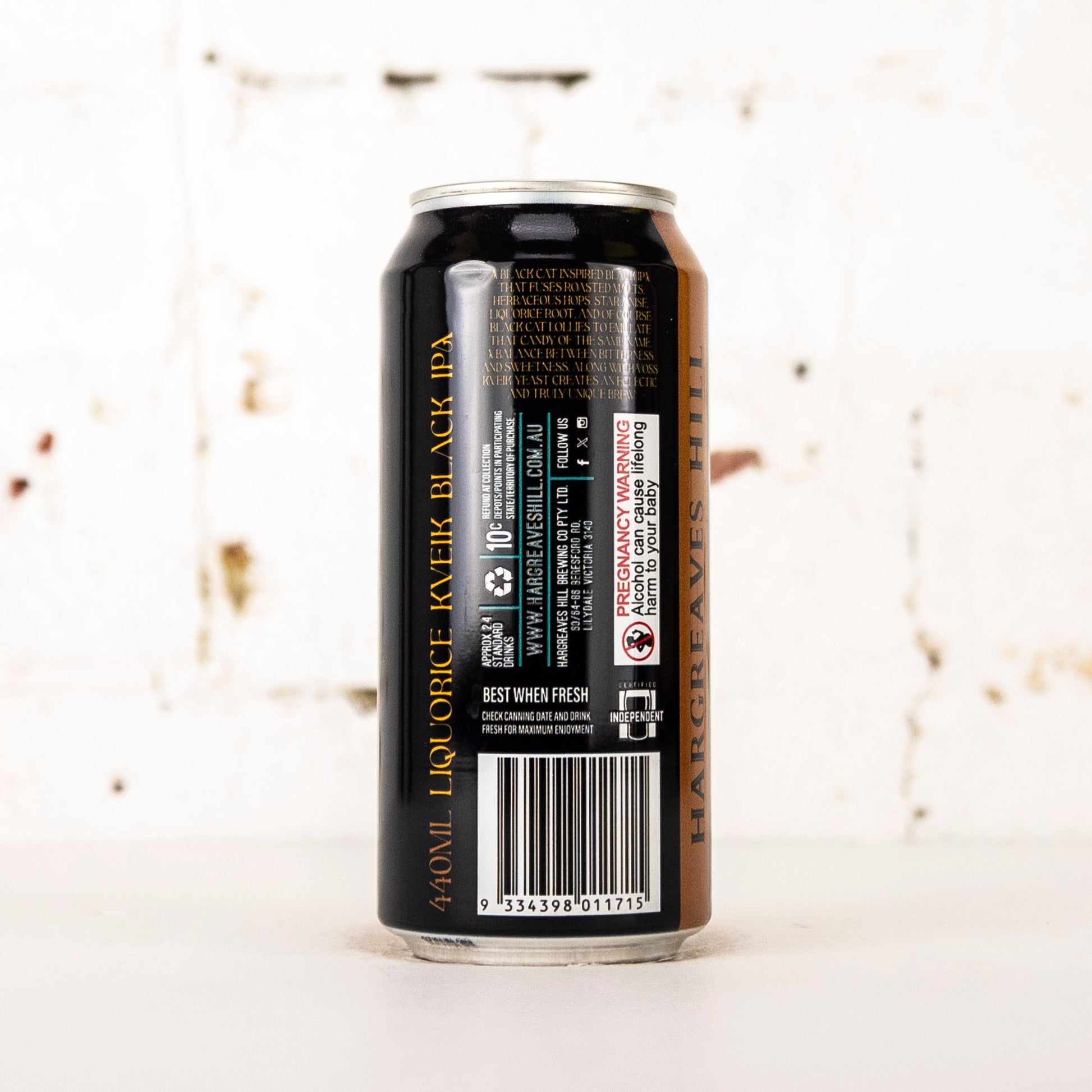 Hargreaves Hill - Black Cat Liquorice Kveik Black IPA