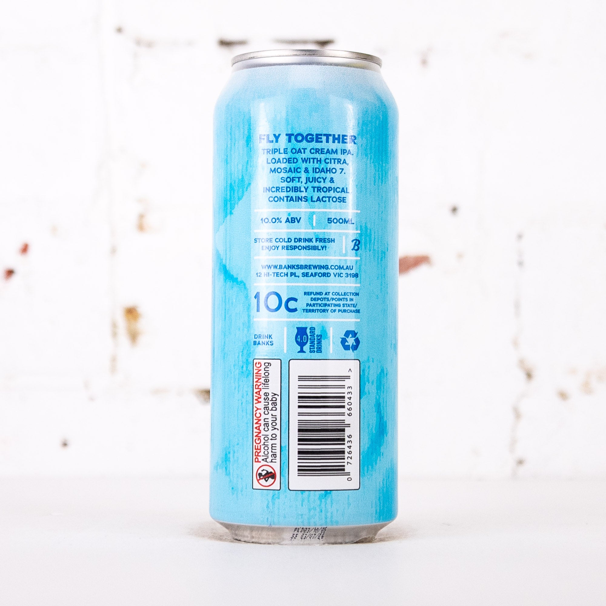 Banks - Fly Together Triple Oat Cream IPA