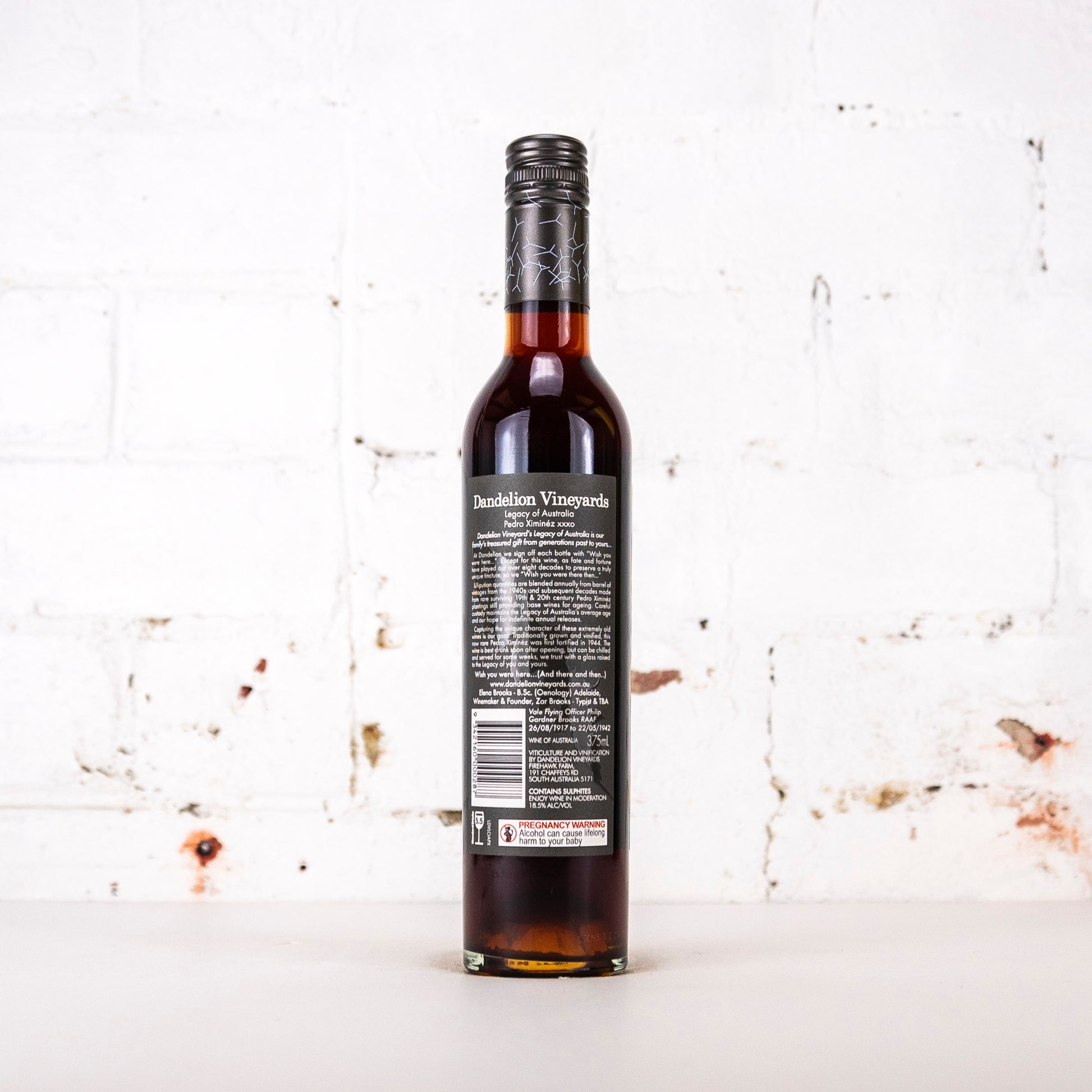 Dandelion - Legacy of Australia Pedro Ximénez xxxo 375ml