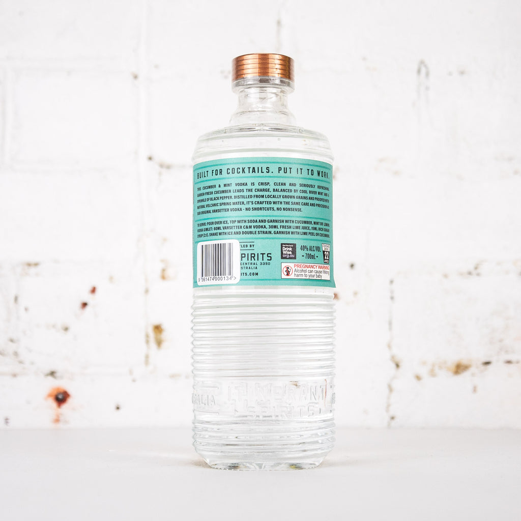 Itinerant - Vansetter Cucumber & Mint Vodka 700ml