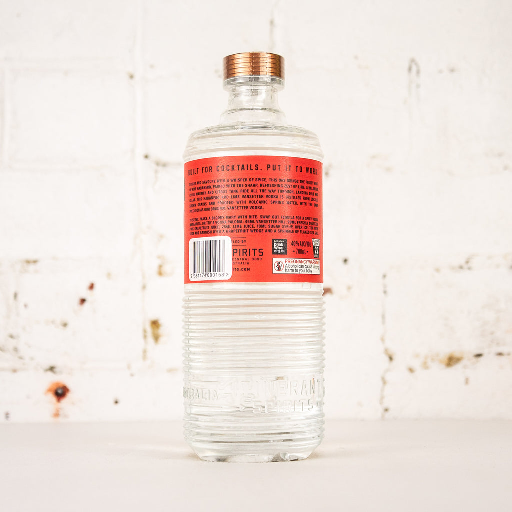 Itinerant - Vansetter Habanero & Lime Vodka 700ml