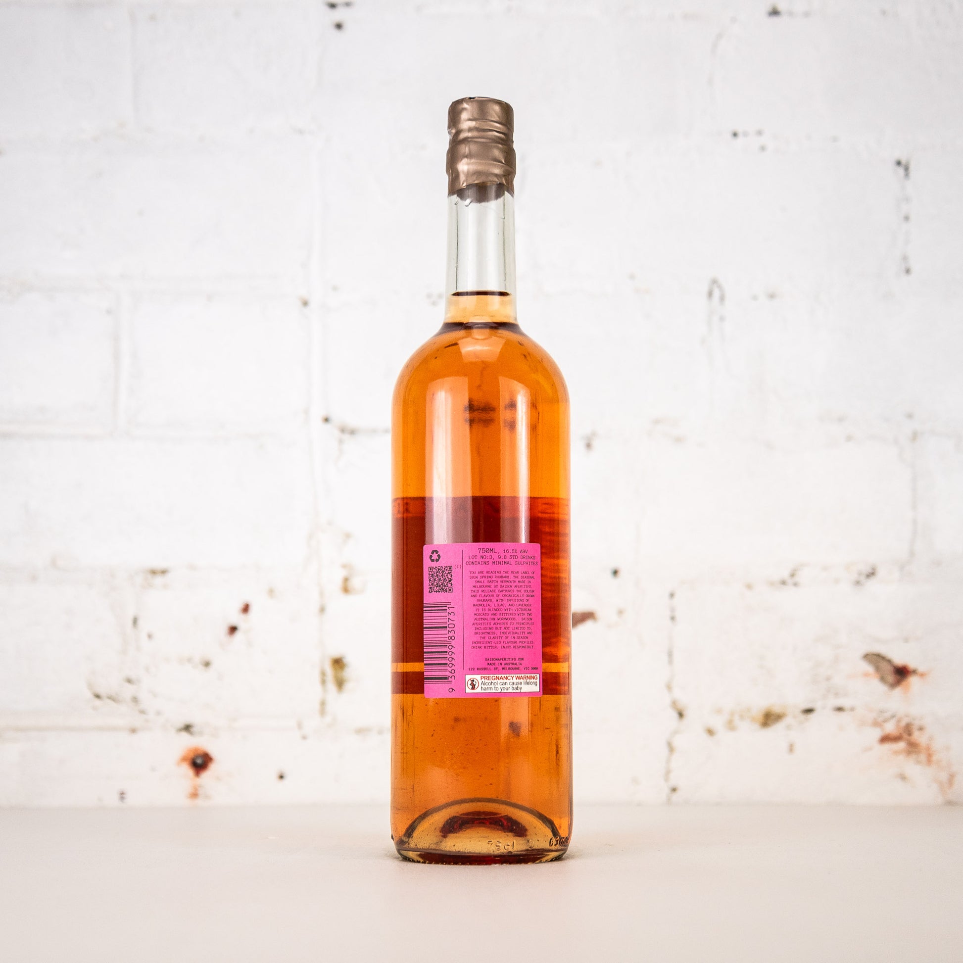 Saison Aperitifs - Spring Rhubarb Vermouth 750ml
