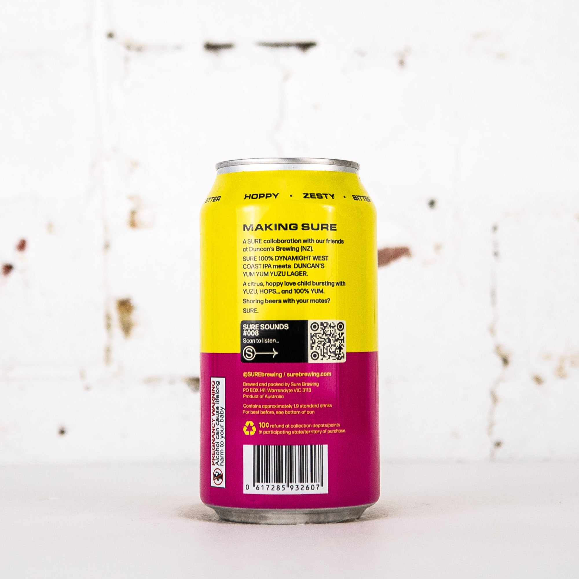 Sure x Duncan's - '100% Yum Yum' Yuzu IPA