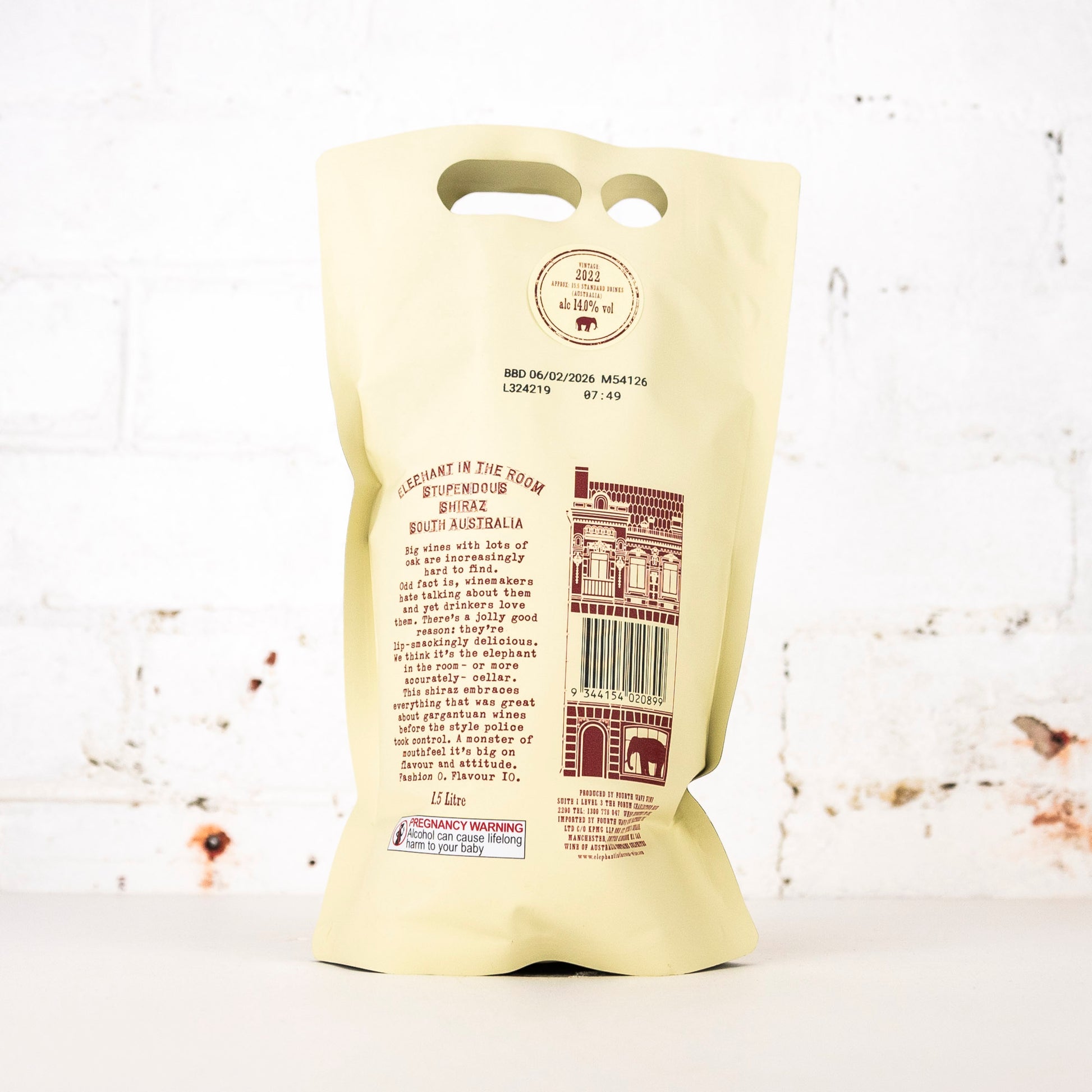 Elephant In The Room - Stupendous Shiraz Bagnum 1.5L