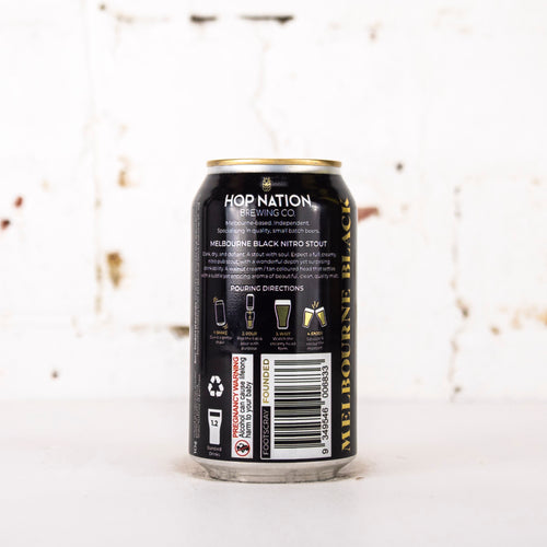 Hop Nation - Melbourne Black Pub Stout 355ml