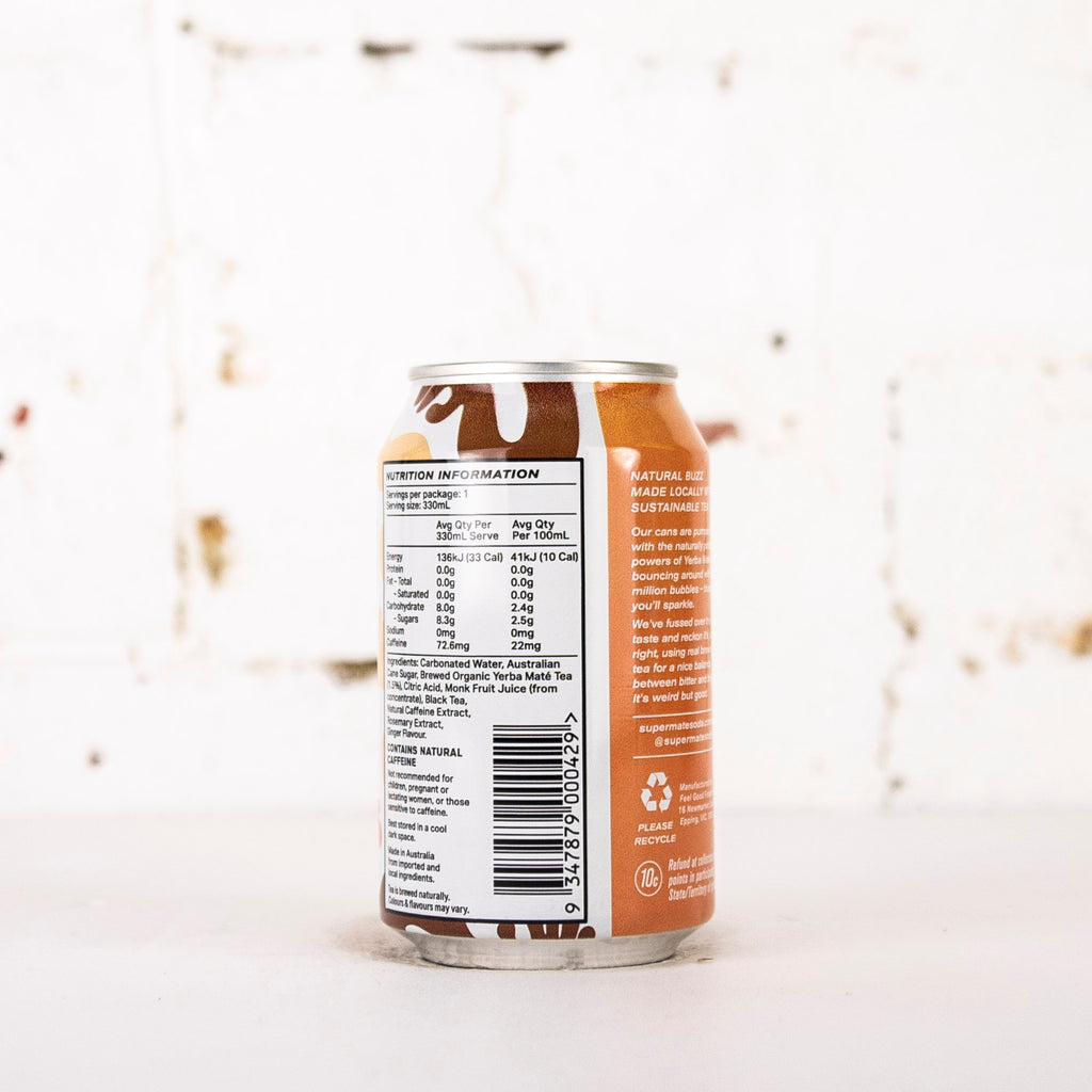 Supermate - Yerba Maté Soda with Ginger 330ml