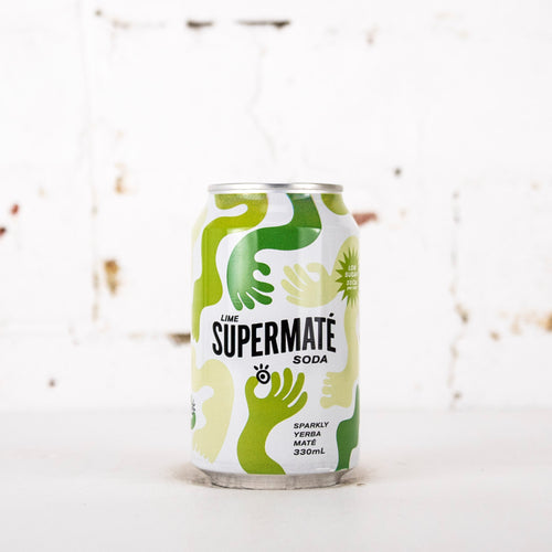 Supermaté - Yerba Maté Soda with Lime 330ml