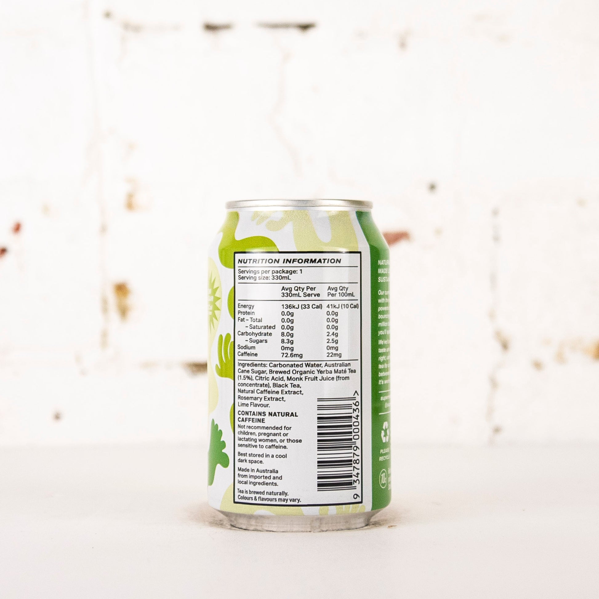 Supermaté - Yerba Maté Soda with Lime 330ml