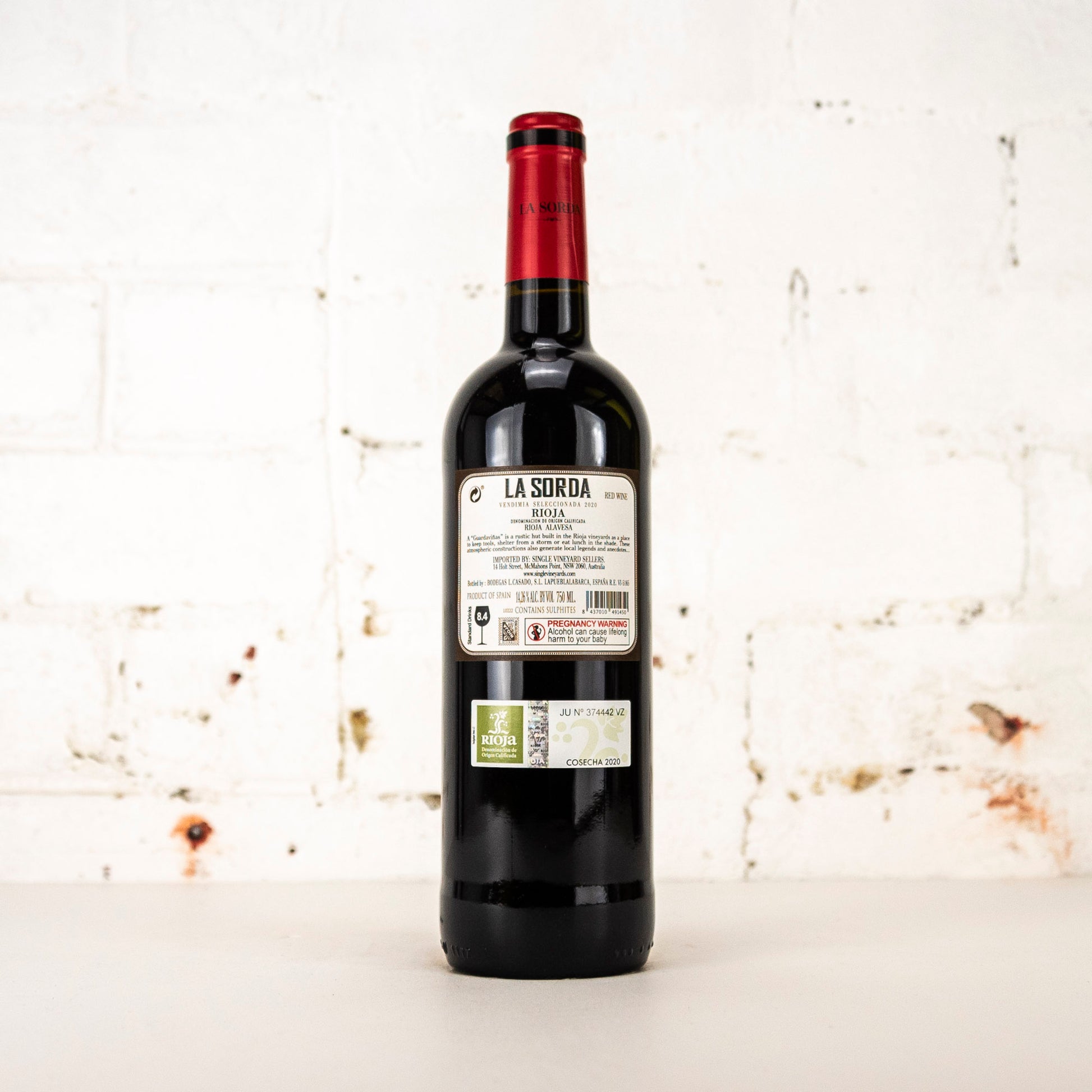 La Sorda - Vendimia Seleccionada Rioja 2020 750ml