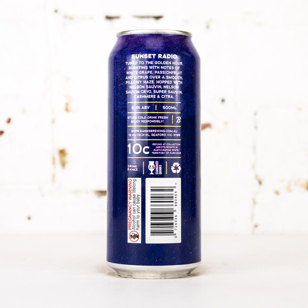 Banks - Sunset Radio Hazy IPA