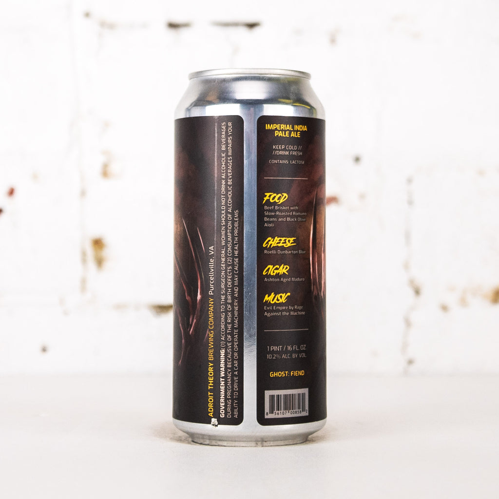 Adroit Theory - Fiend Without A Face (Ghost FIEND) Hazy TIPA