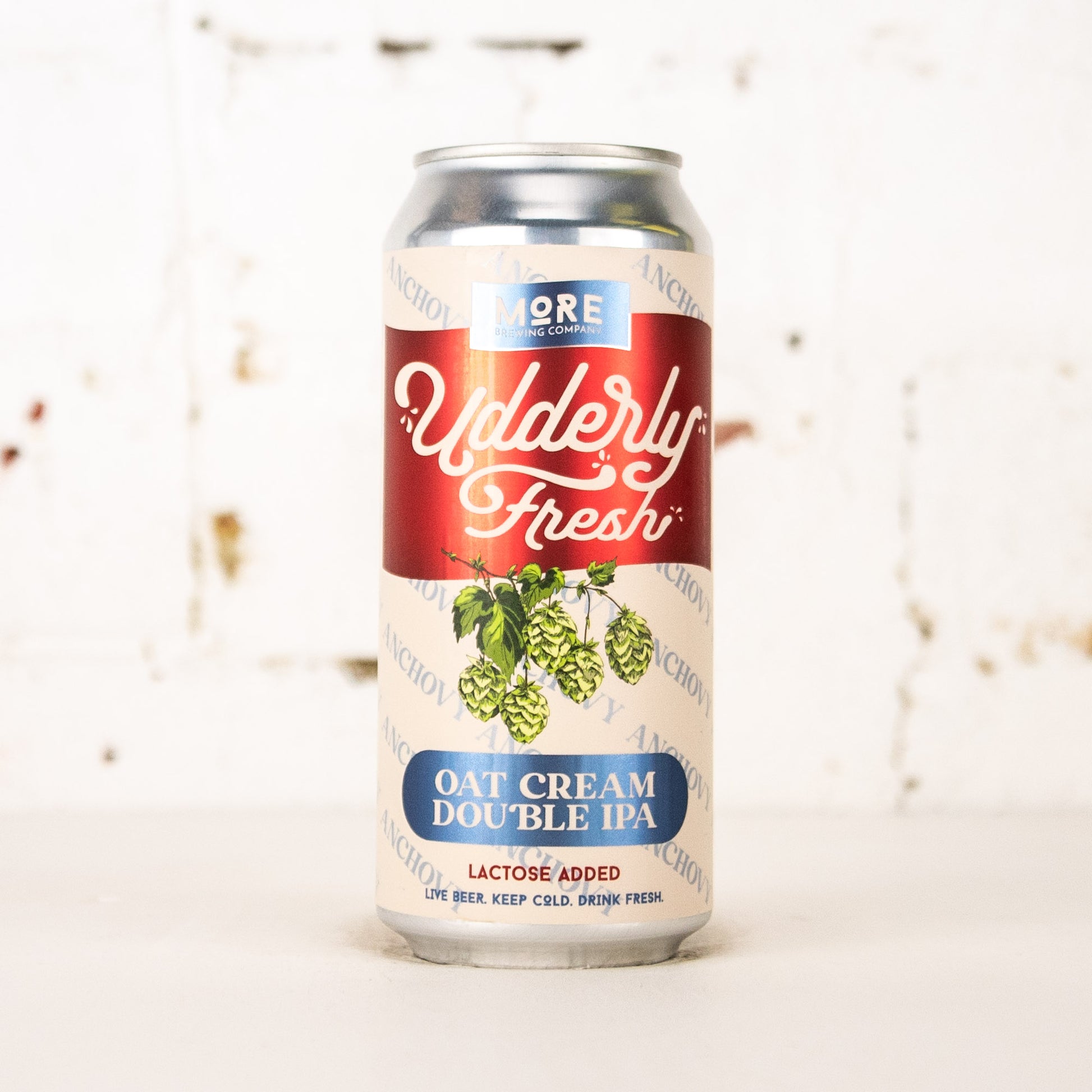 More Brewing - Udderly Fresh: Anchovy Oat Cream Double IPA