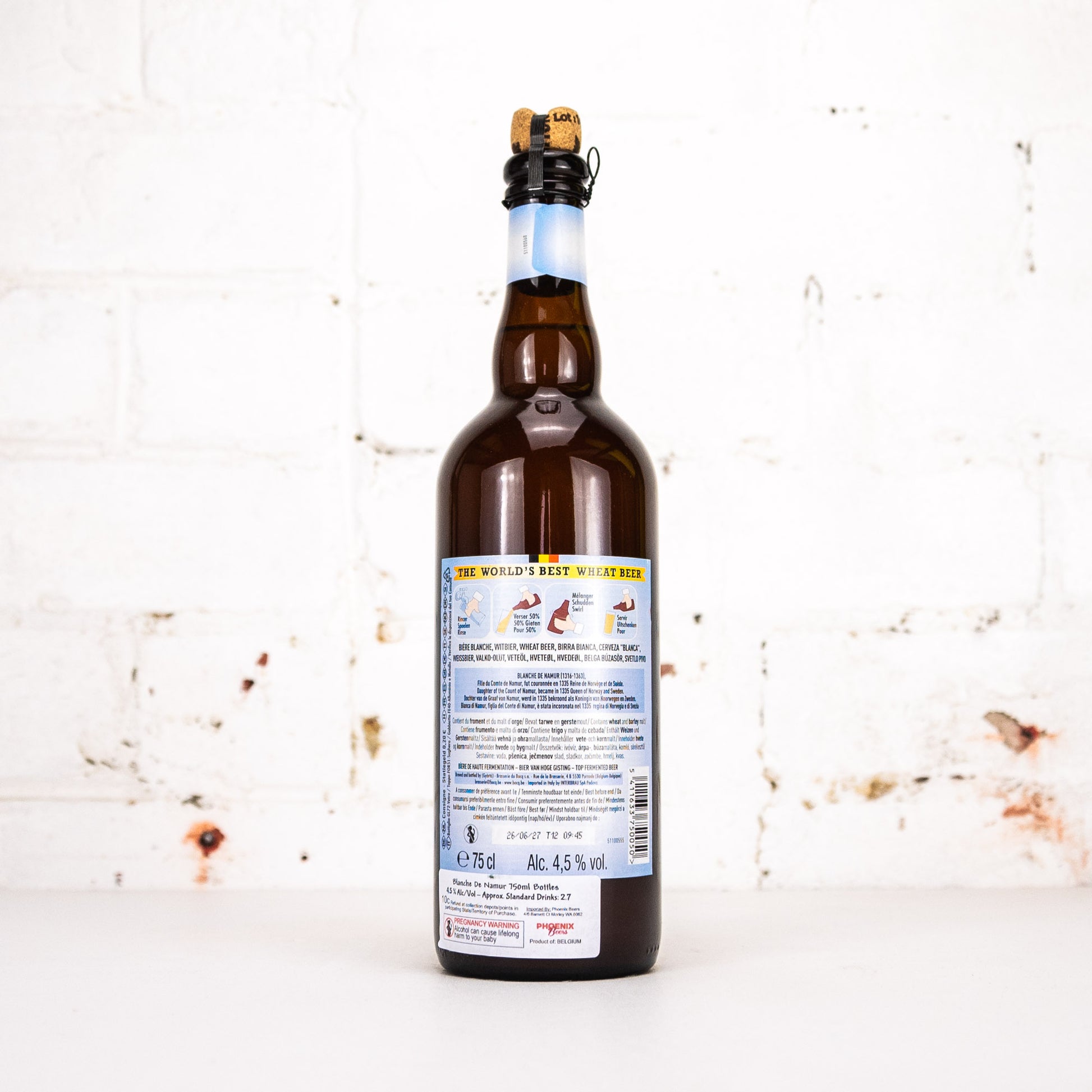 Brasserie du Bocq - Blanche de Namur 750ml