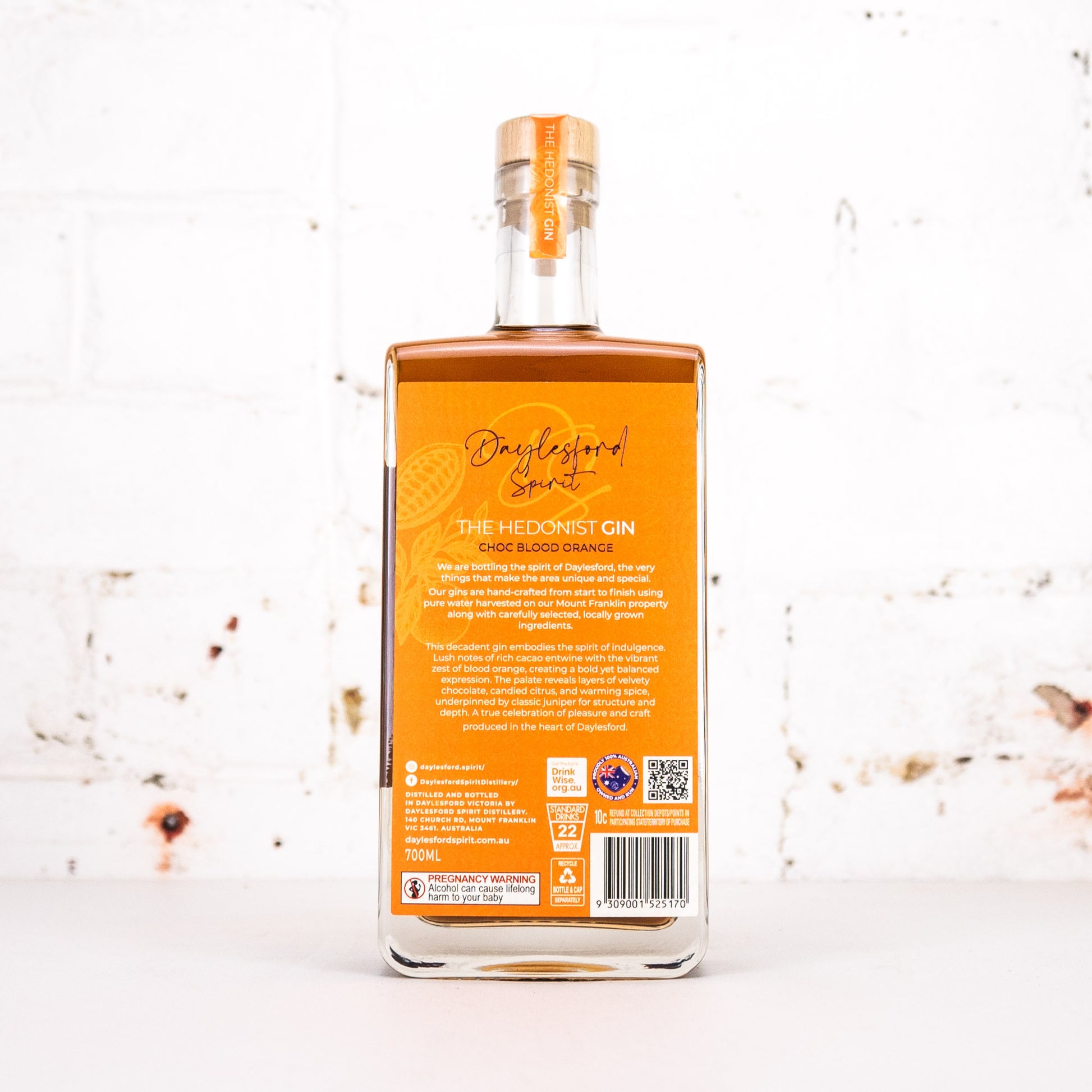 Daylesford Spirit - The Hedonist Gin 700ml