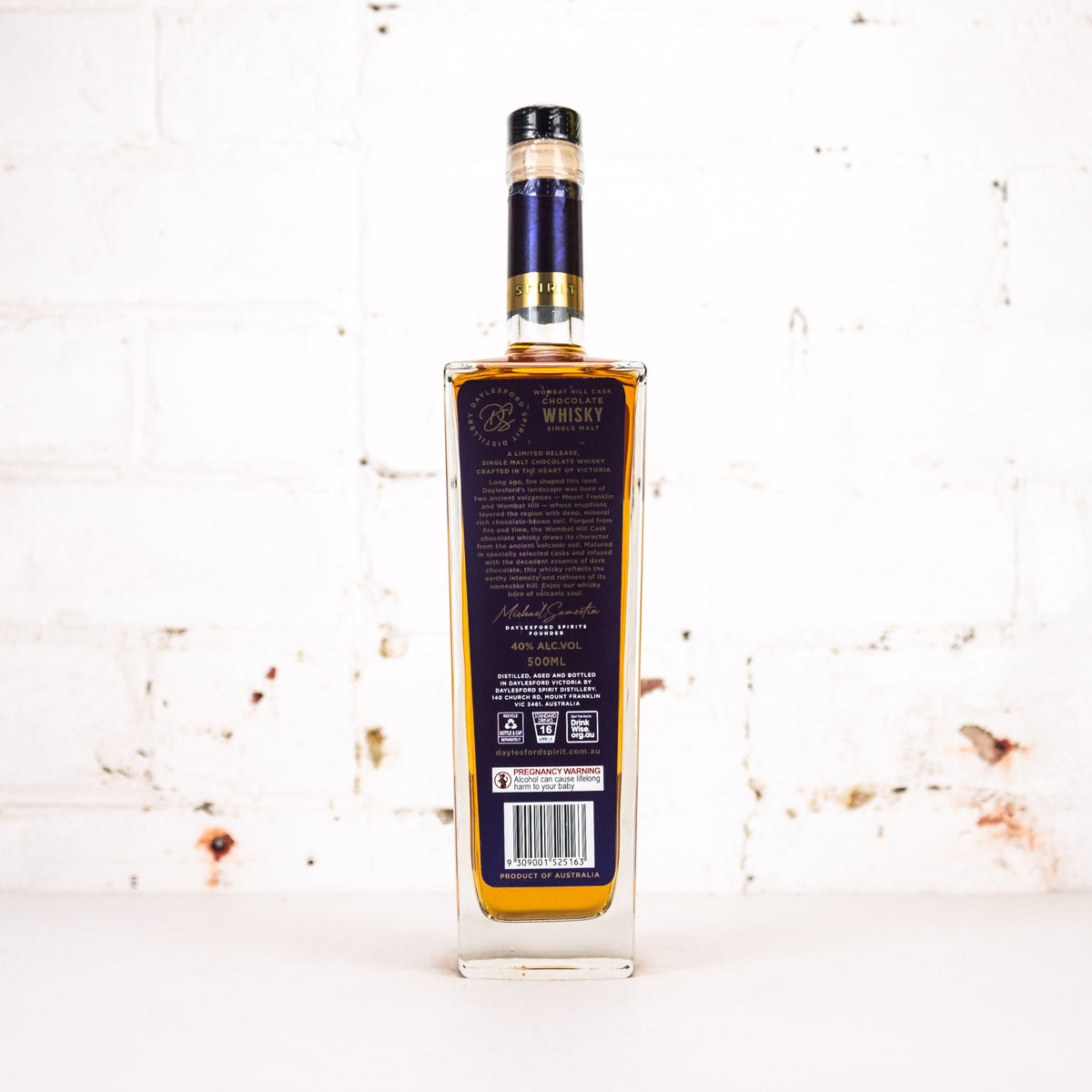 Daylesford Spirit - Wombat Hill Cask Chocolate Whisky 500ml