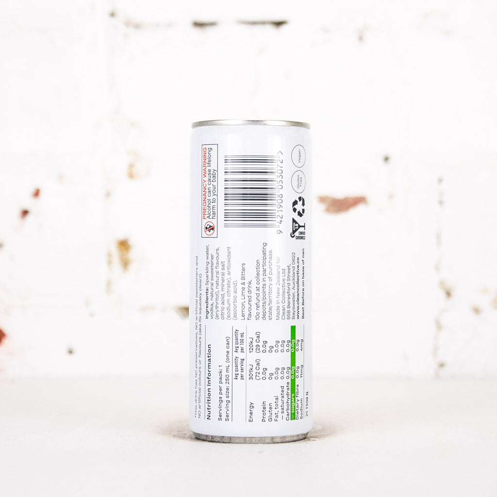 Clean Collective - Lemon, Lime & Bitters with Vodka